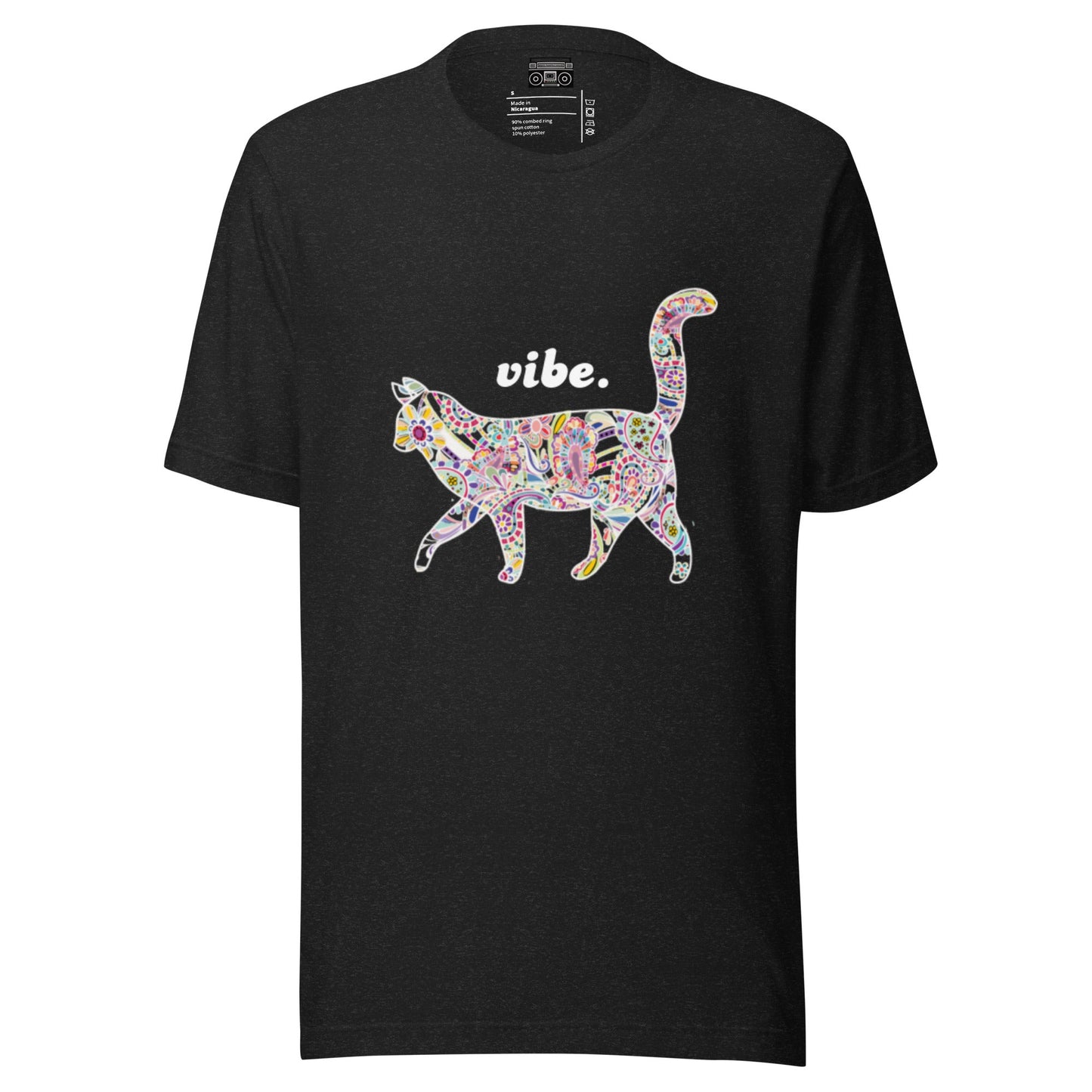 Paisley Rainbow Kitty Vibe Light Relaxed Fit Short Sleeve T-shirt - Premium T-Shirt from Wanna Freestyle - Just $19.99! Shop now at Wanna Freestyle