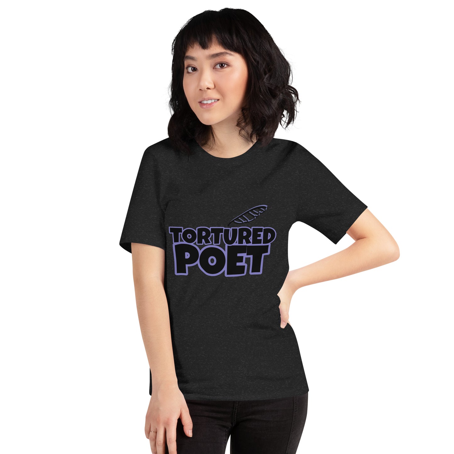 Tortured Poet Lilac Unisex t-shirt - Premium  from Wanna Freestyle Designs - Just $22.99! Shop now at Wanna Freestyle Designs