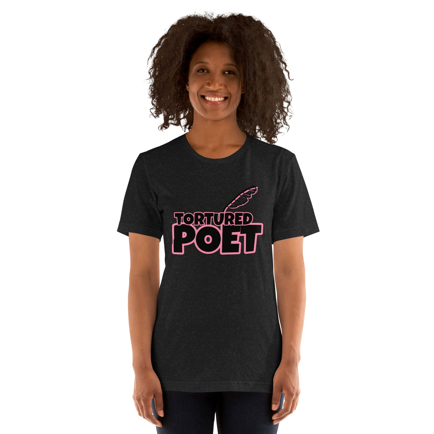 Tortured Poet Pink Unisex t-shirt - Premium  from Wanna Freestyle Designs - Just $22.99! Shop now at Wanna Freestyle Designs