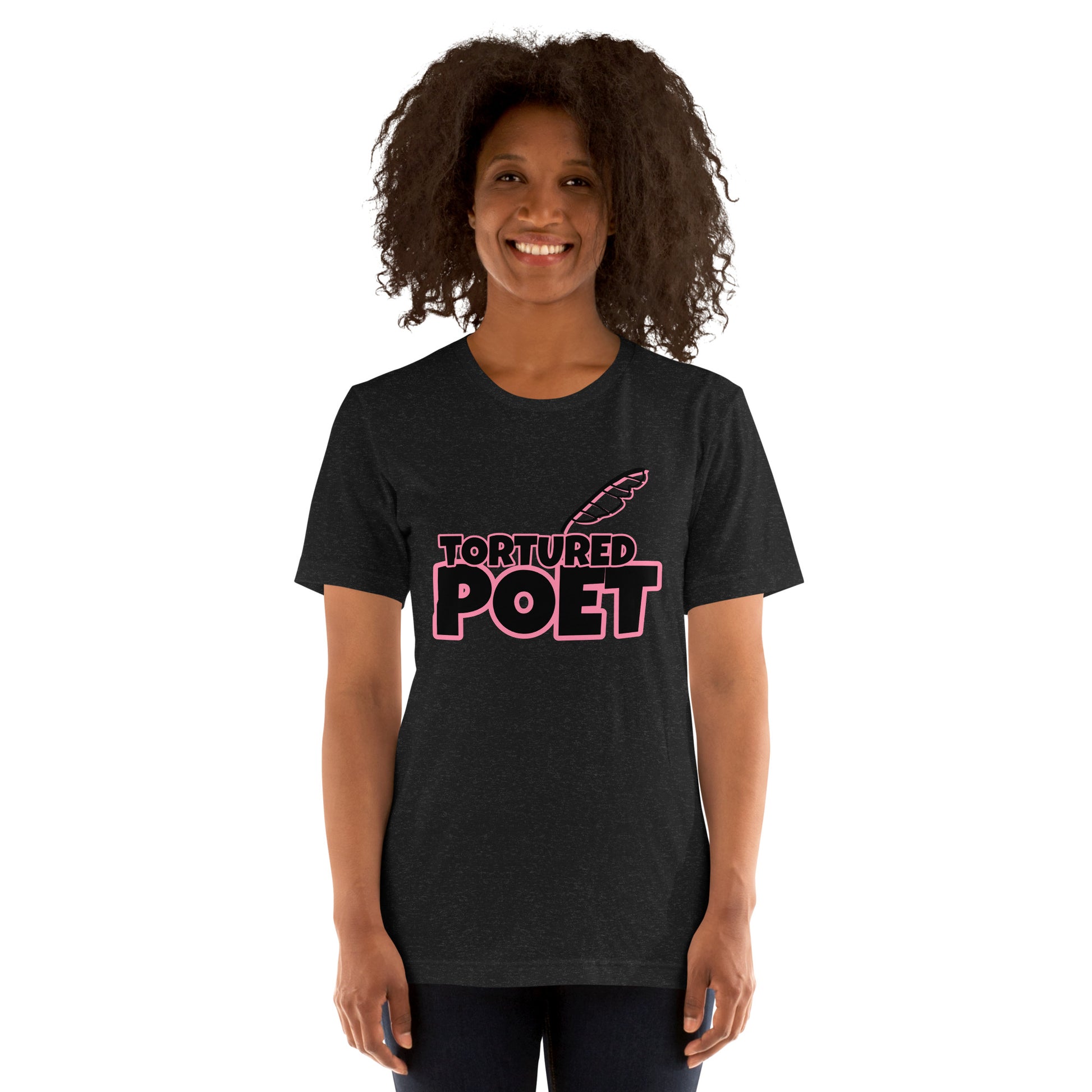 Tortured Poet Pink Unisex t-shirt - Premium  from Wanna Freestyle Designs - Just $22.99! Shop now at Wanna Freestyle Designs