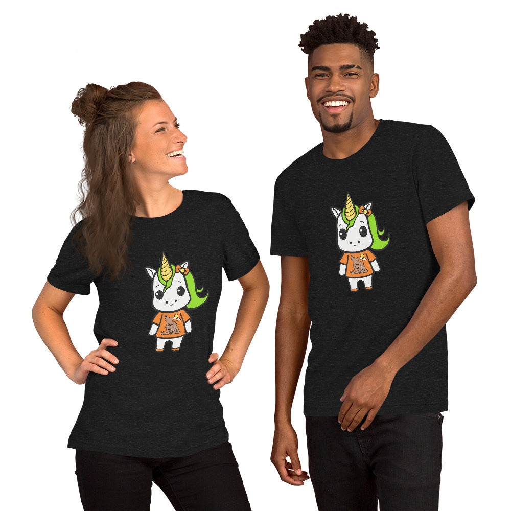 Halloween Lil Unicorn Unisex t-shirt - Premium T-Shirt from Wanna Freestyle Designs - Just $23.99! Shop now at Wanna Freestyle Designs