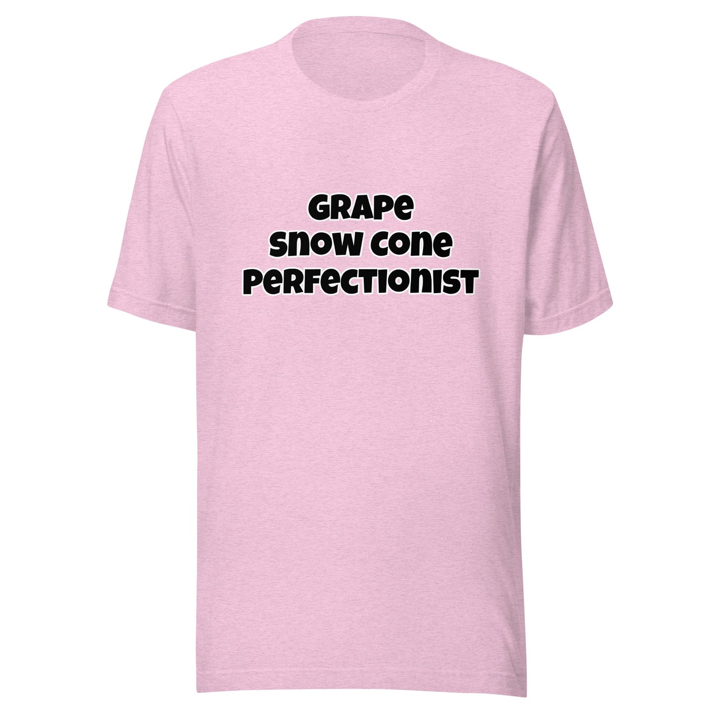 Grape Snow Cone Perfectionist Unisex T-shirt - Premium T-Shirt from Wanna Freestyle - Just $17.99! Shop now at Wanna Freestyle