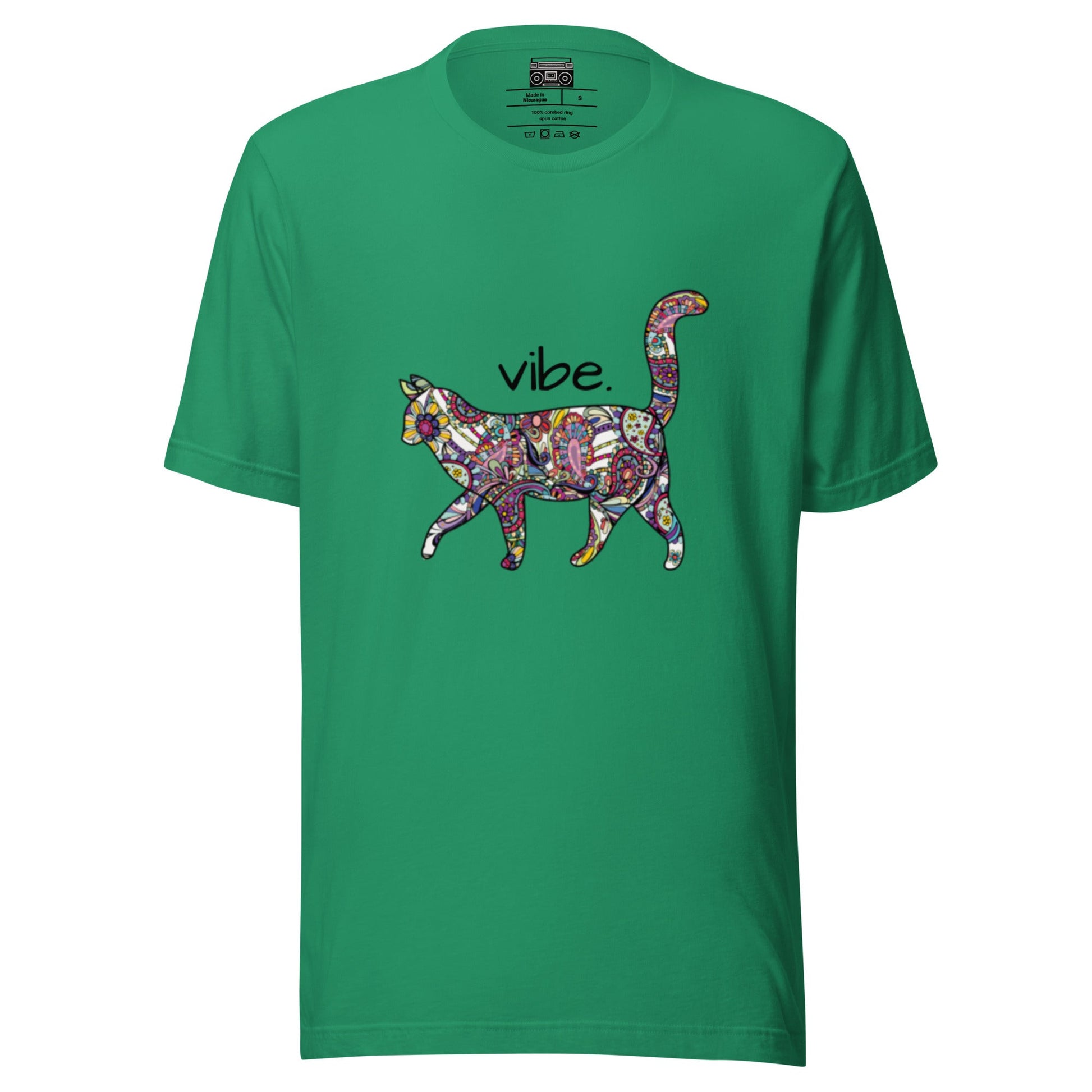 Paisley Rainbow Kitty Vibe Short Sleeve Relaxed Fit T-shirt - Premium  from Wanna Freestyle - Just $19.99! Shop now at Wanna Freestyle