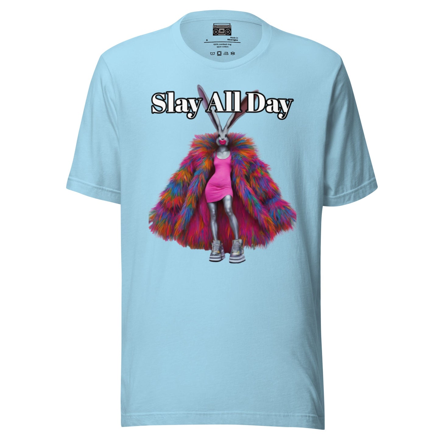 Slay All Day Bunny Unisex t-shirt - Premium T-Shirt from Wanna Freestyle - Just $19.99! Shop now at Wanna Freestyle