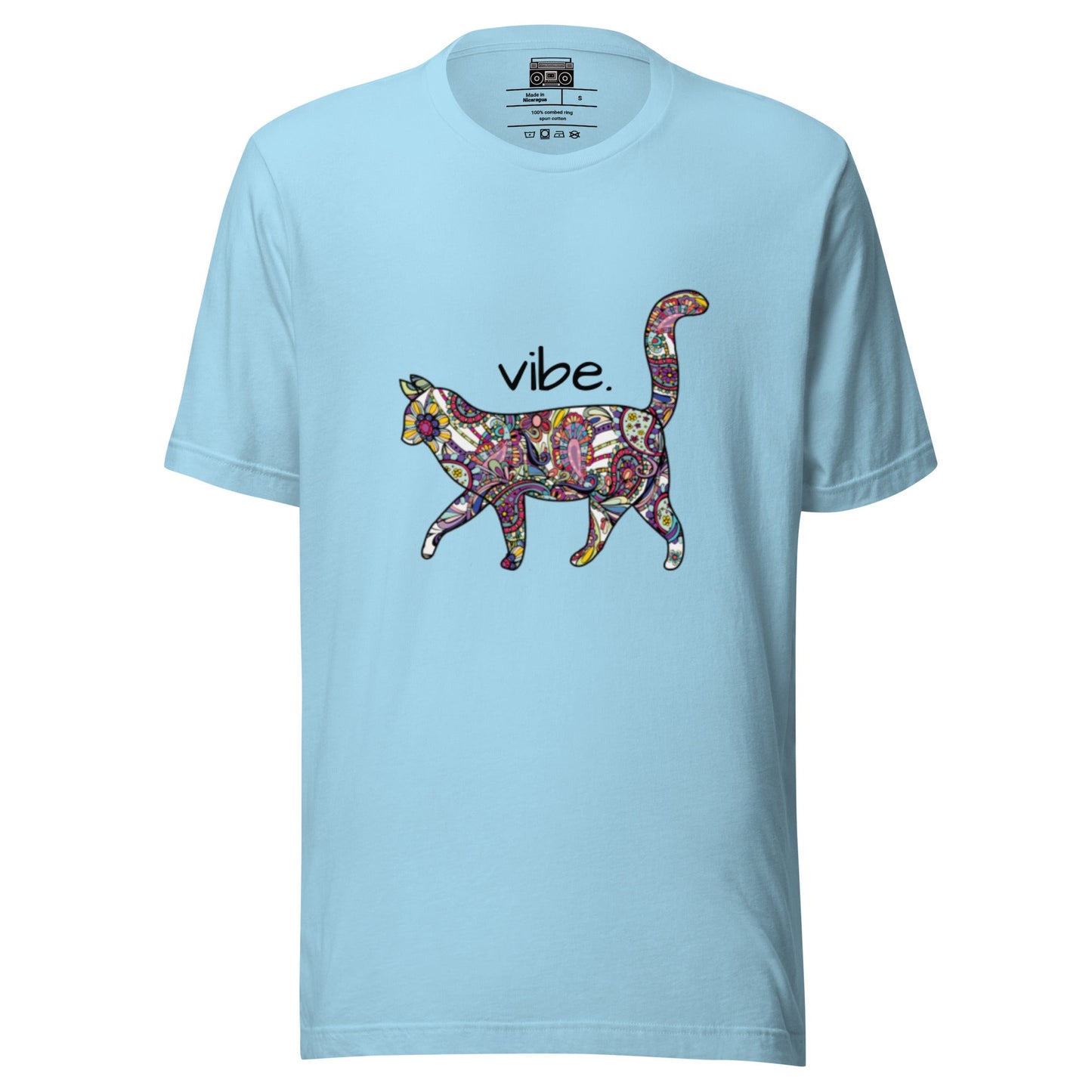 Paisley Rainbow Kitty Vibe Short Sleeve Relaxed Fit T-shirt - Premium  from Wanna Freestyle - Just $19.99! Shop now at Wanna Freestyle