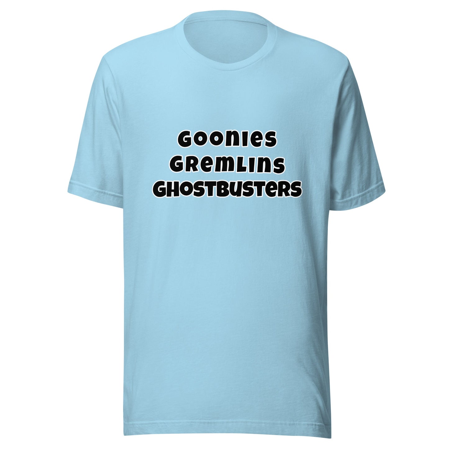 Goonies Gremlins Ghostbusters Unisex t-shirt - Premium T-Shirt from Wanna Freestyle - Just $18! Shop now at Wanna Freestyle