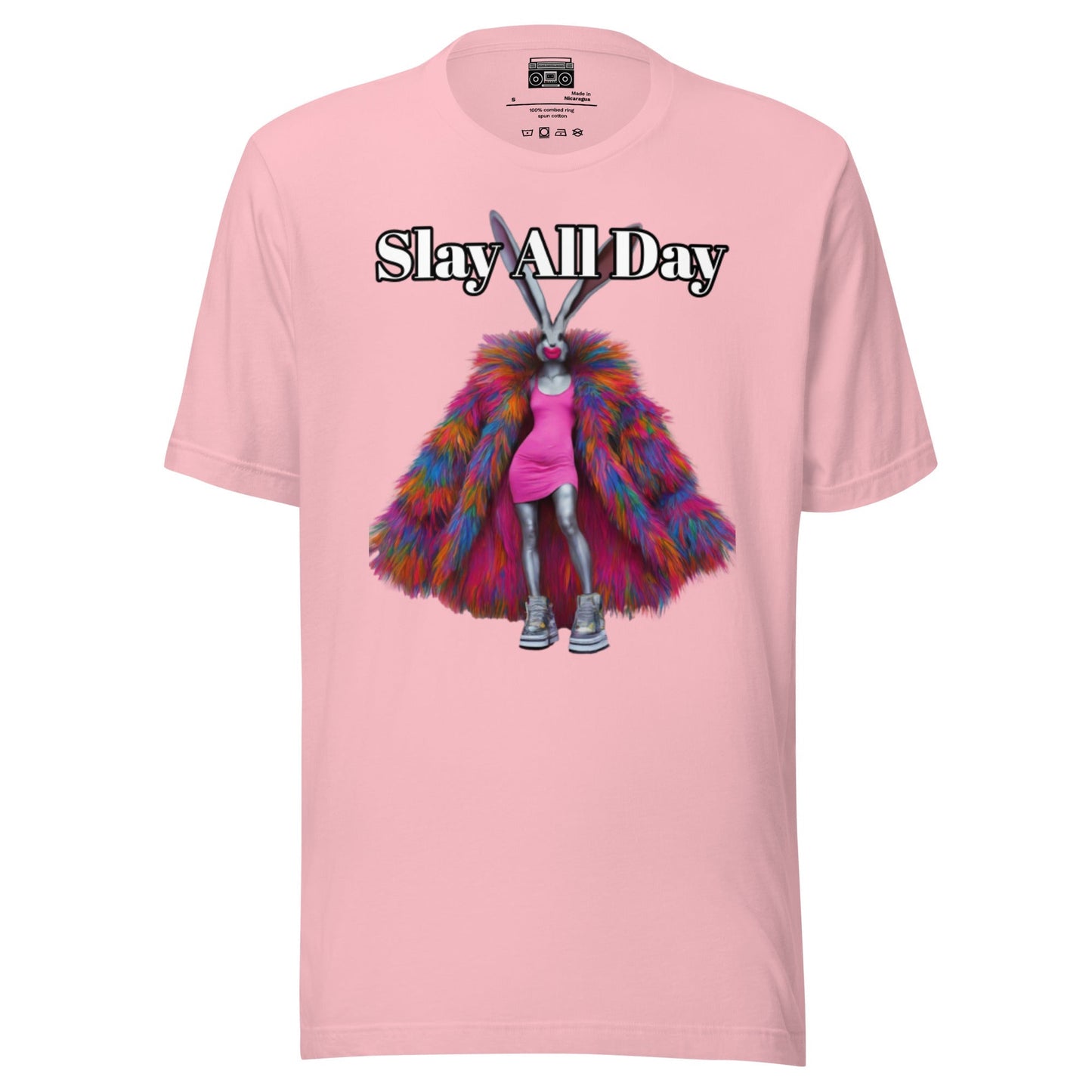 Slay All Day Bunny Unisex t-shirt - Premium T-Shirt from Wanna Freestyle - Just $19.99! Shop now at Wanna Freestyle