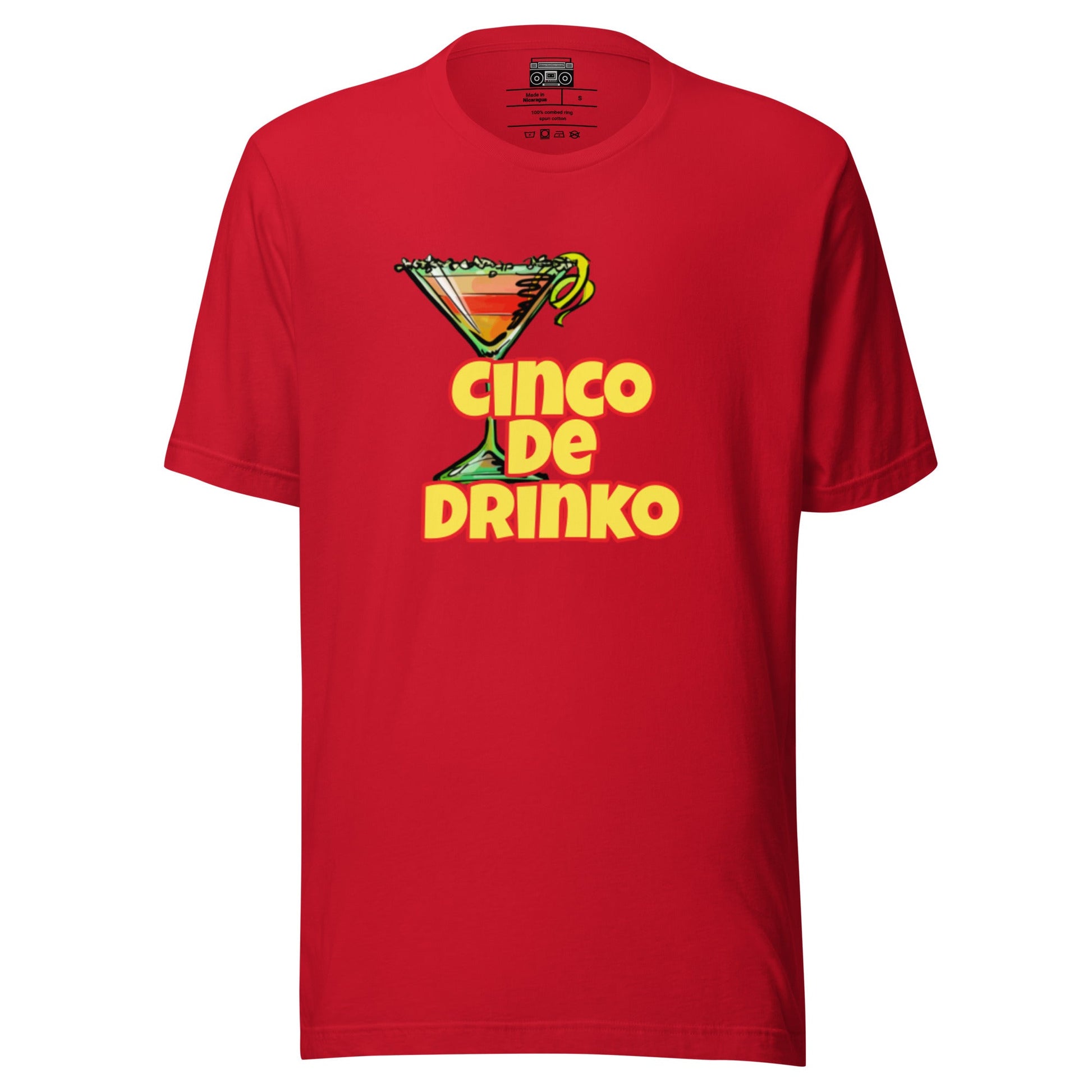 Cinco De Drinko 1 Unisex t-shirt - Premium T-Shirt from Wanna Freestyle Designs - Just $19.99! Shop now at Wanna Freestyle Designs