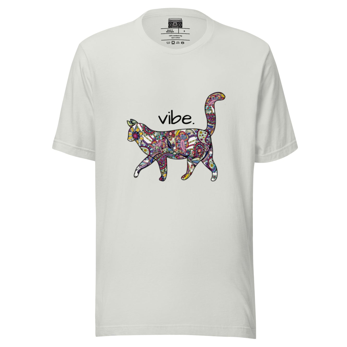 Paisley Rainbow Kitty Vibe Short Sleeve Relaxed Fit T-shirt - Premium  from Wanna Freestyle - Just $19.99! Shop now at Wanna Freestyle