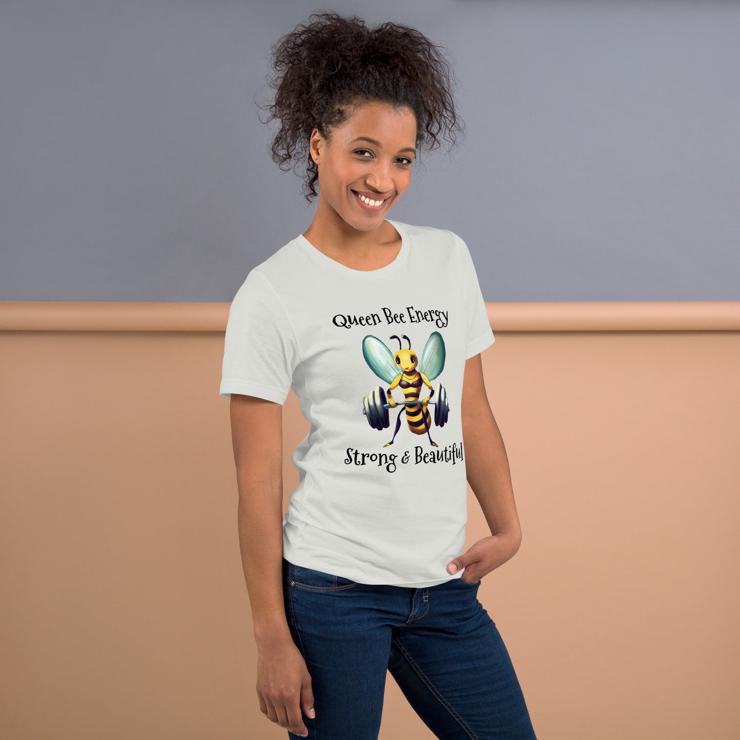 Queen Bee Energy Strong and Confident QBE: Unisex t-shirt - Premium T-Shirt from Wanna Freestyle Designs - Just $25! Shop now at Wanna Freestyle Designs