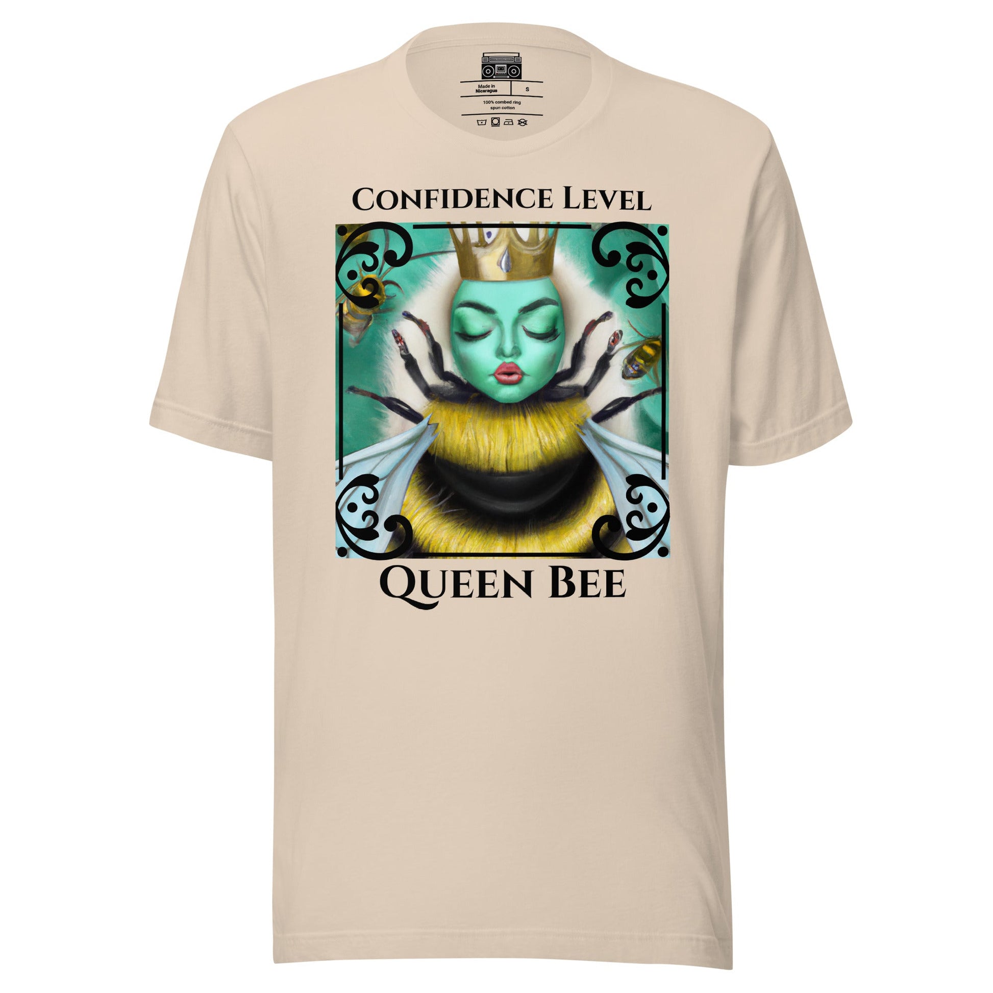 Confidence Level Queen Bee 3 Unisex T-shirt - Premium T-Shirt from Wanna Freestyle - Just $19.99! Shop now at Wanna Freestyle