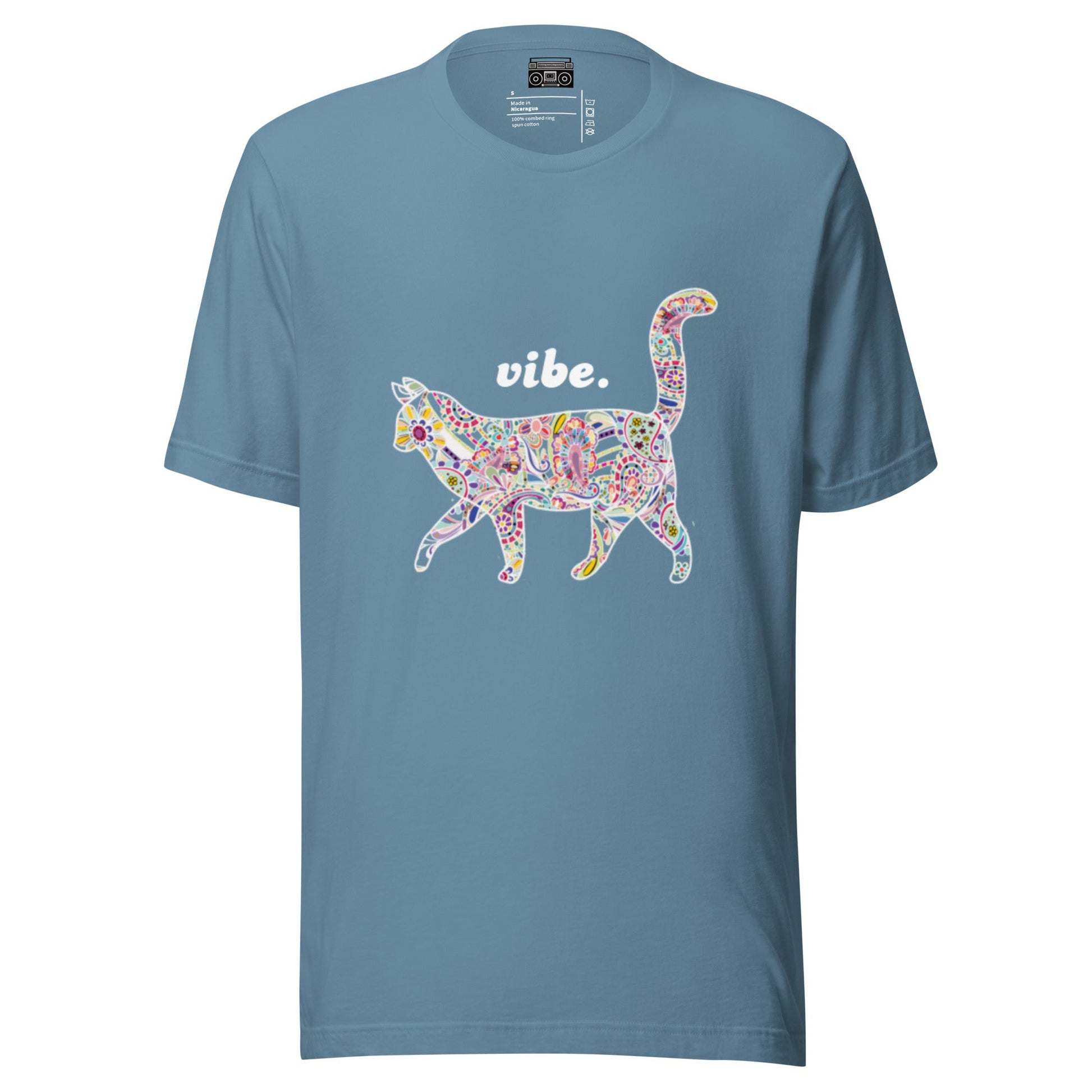 Paisley Rainbow Kitty Vibe Light Relaxed Fit Short Sleeve T-shirt - Premium T-Shirt from Wanna Freestyle - Just $19.99! Shop now at Wanna Freestyle