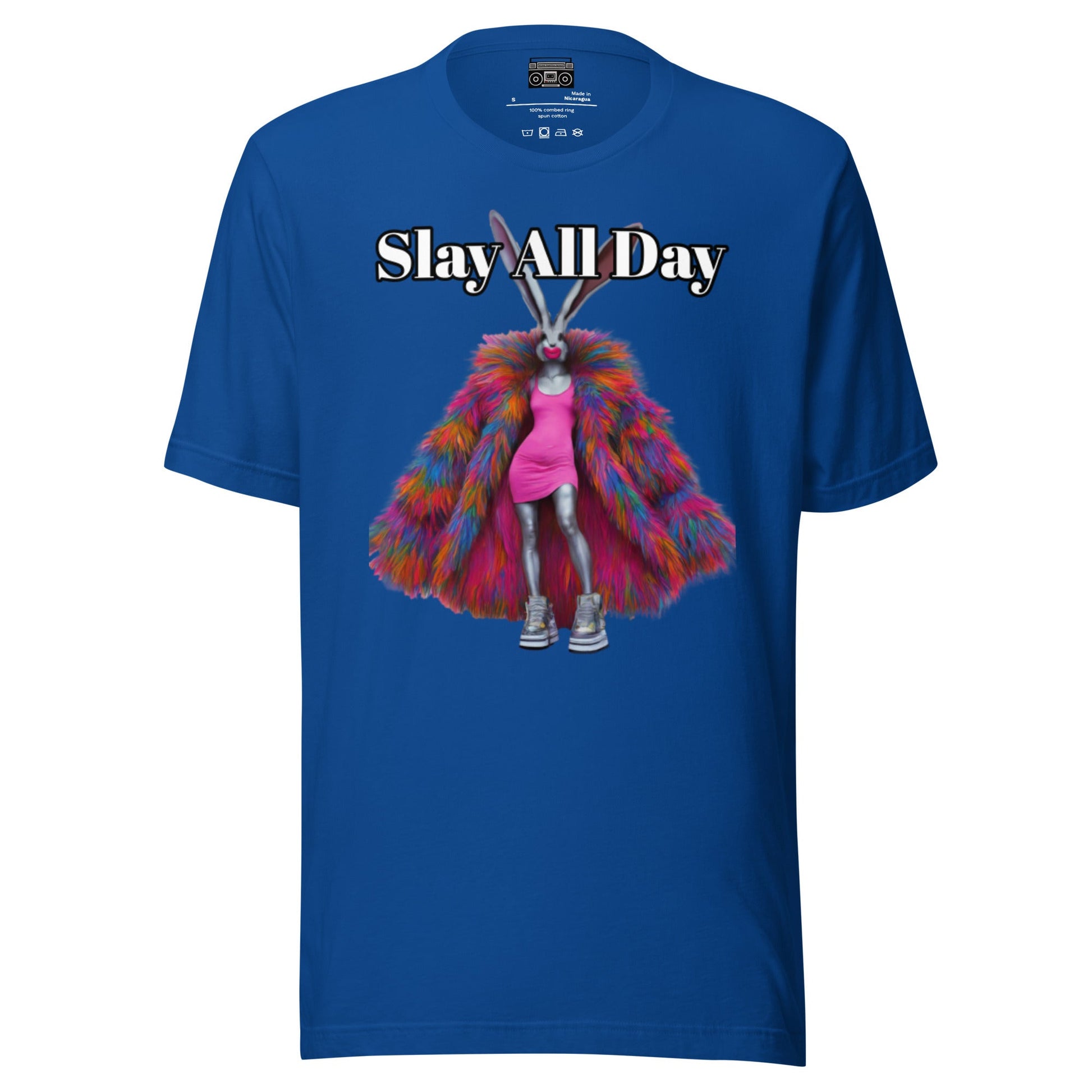 Bunny Girl Slay All Day 1 Unisex t-shirt - Premium T-Shirt from Wanna Freestyle - Just $19.99! Shop now at Wanna Freestyle