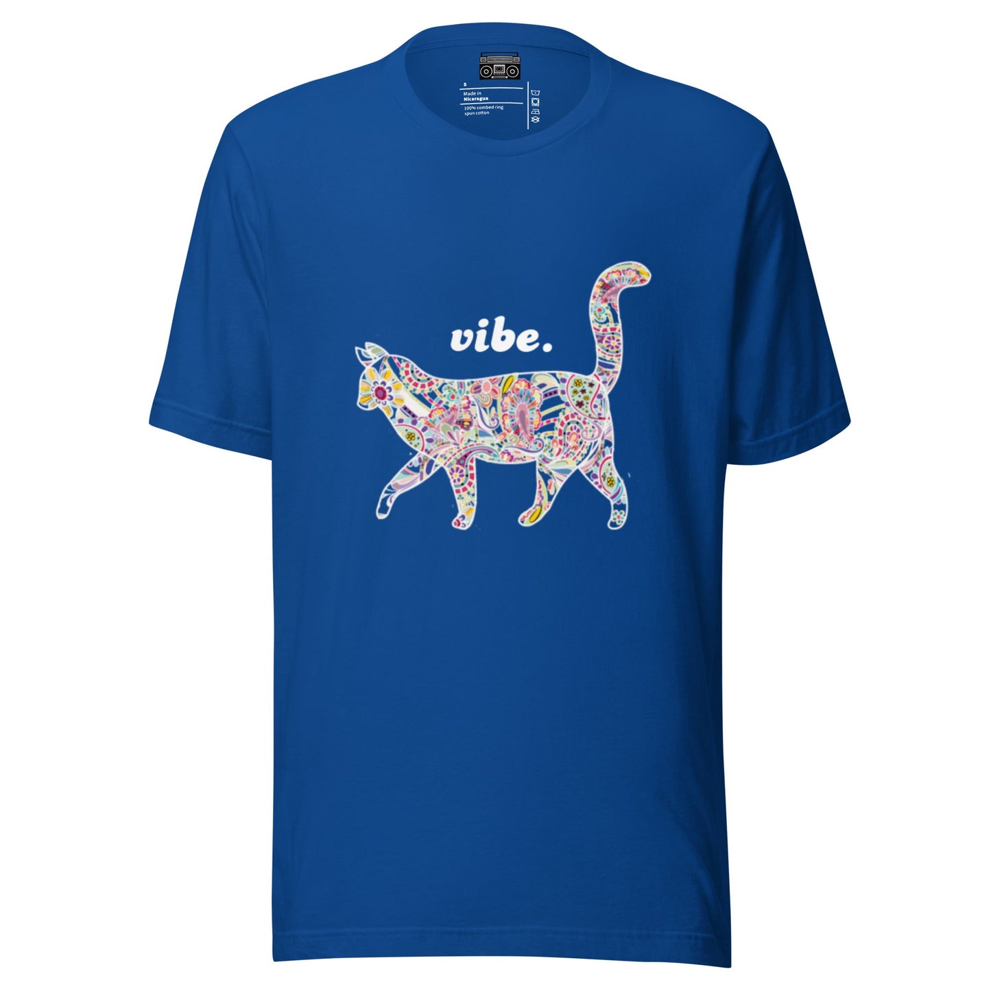 Paisley Rainbow Kitty Vibe Light Relaxed Fit Short Sleeve T-shirt - Premium T-Shirt from Wanna Freestyle - Just $19.99! Shop now at Wanna Freestyle