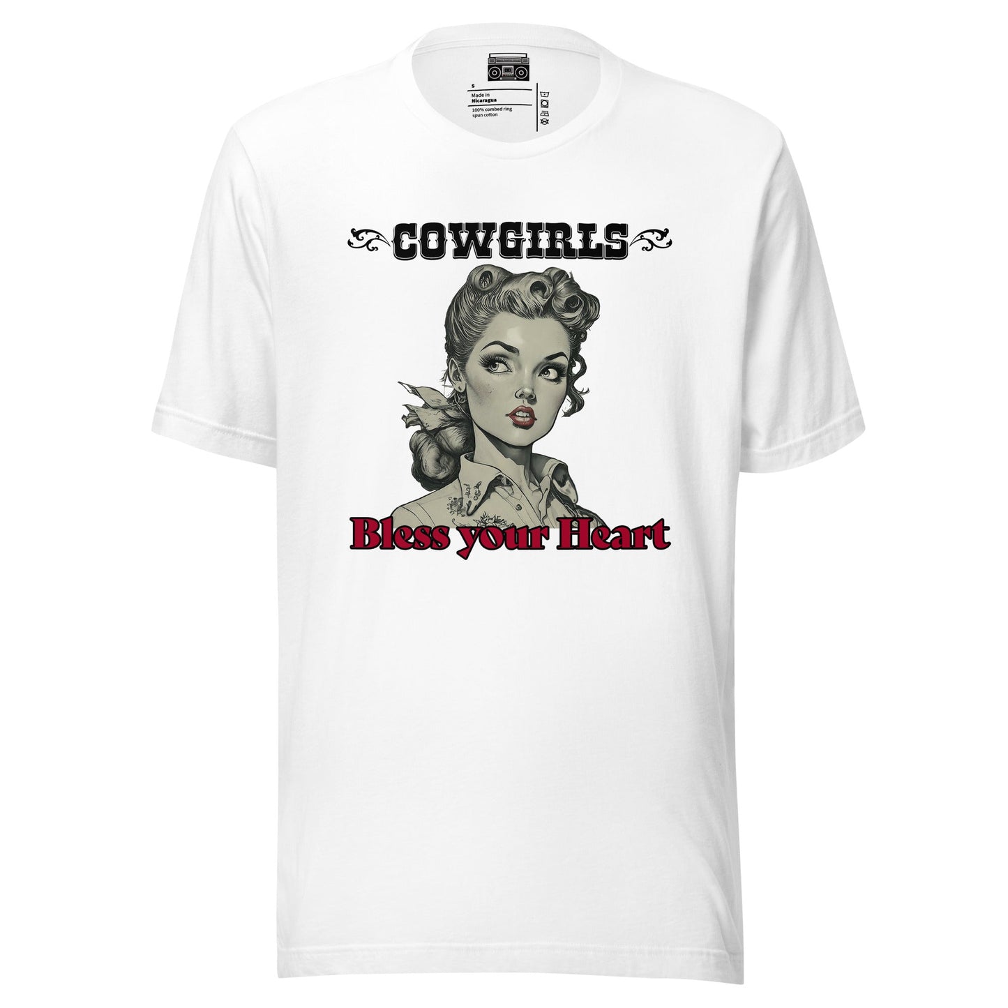 Cowgirls Bless Your Heart - Premium T-Shirt from Wanna Freestyle - Just $19.99! Shop now at Wanna Freestyle