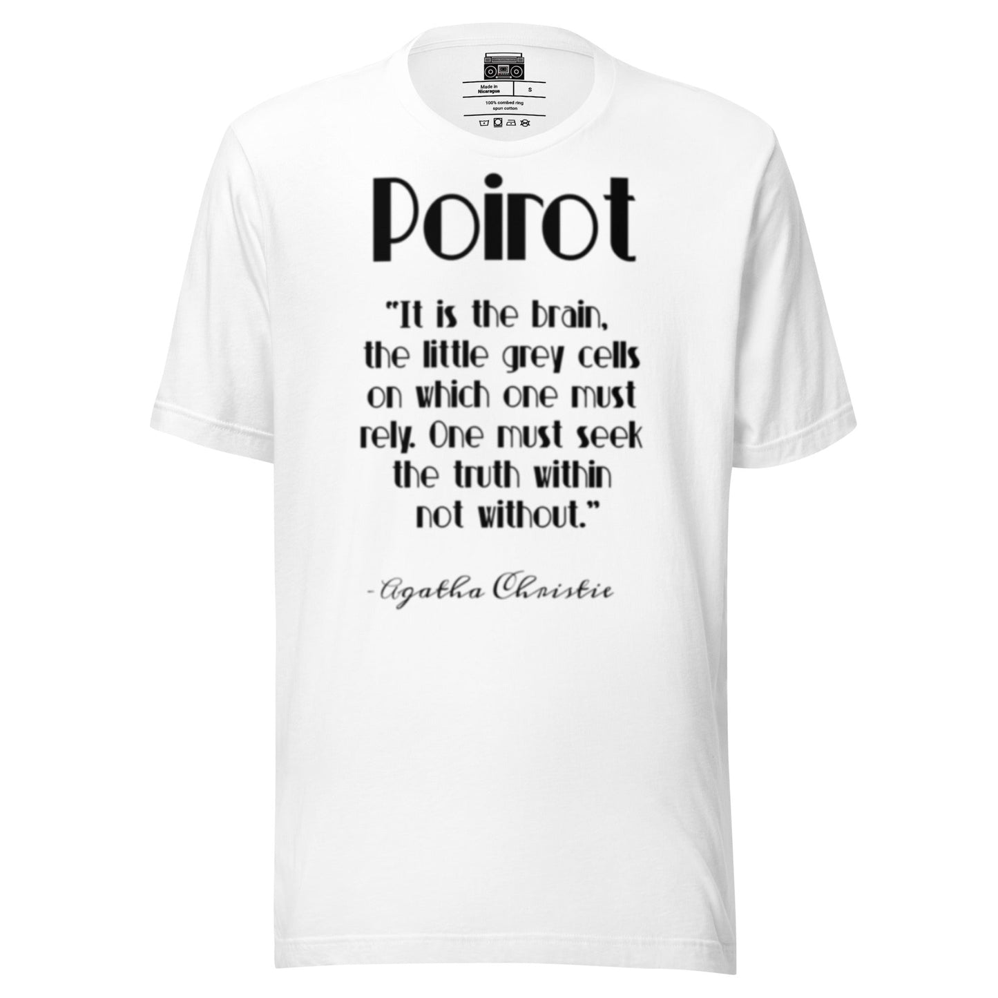 Poirot Little Grey Cells Unisex t-shirt - Premium T-Shirt from Wanna Freestyle - Just $19.99! Shop now at Wanna Freestyle