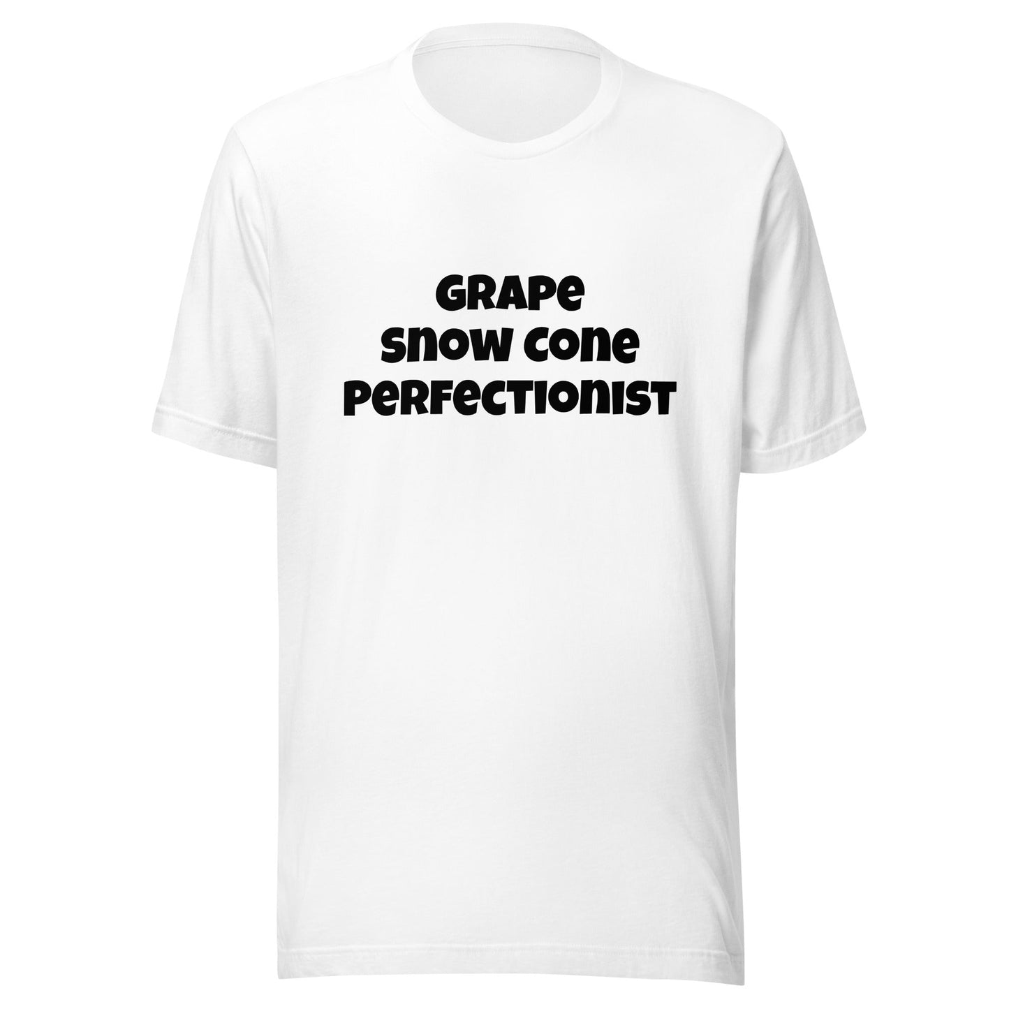 Grape Snow Cone Perfectionist Unisex T-shirt - Premium T-Shirt from Wanna Freestyle - Just $17.99! Shop now at Wanna Freestyle