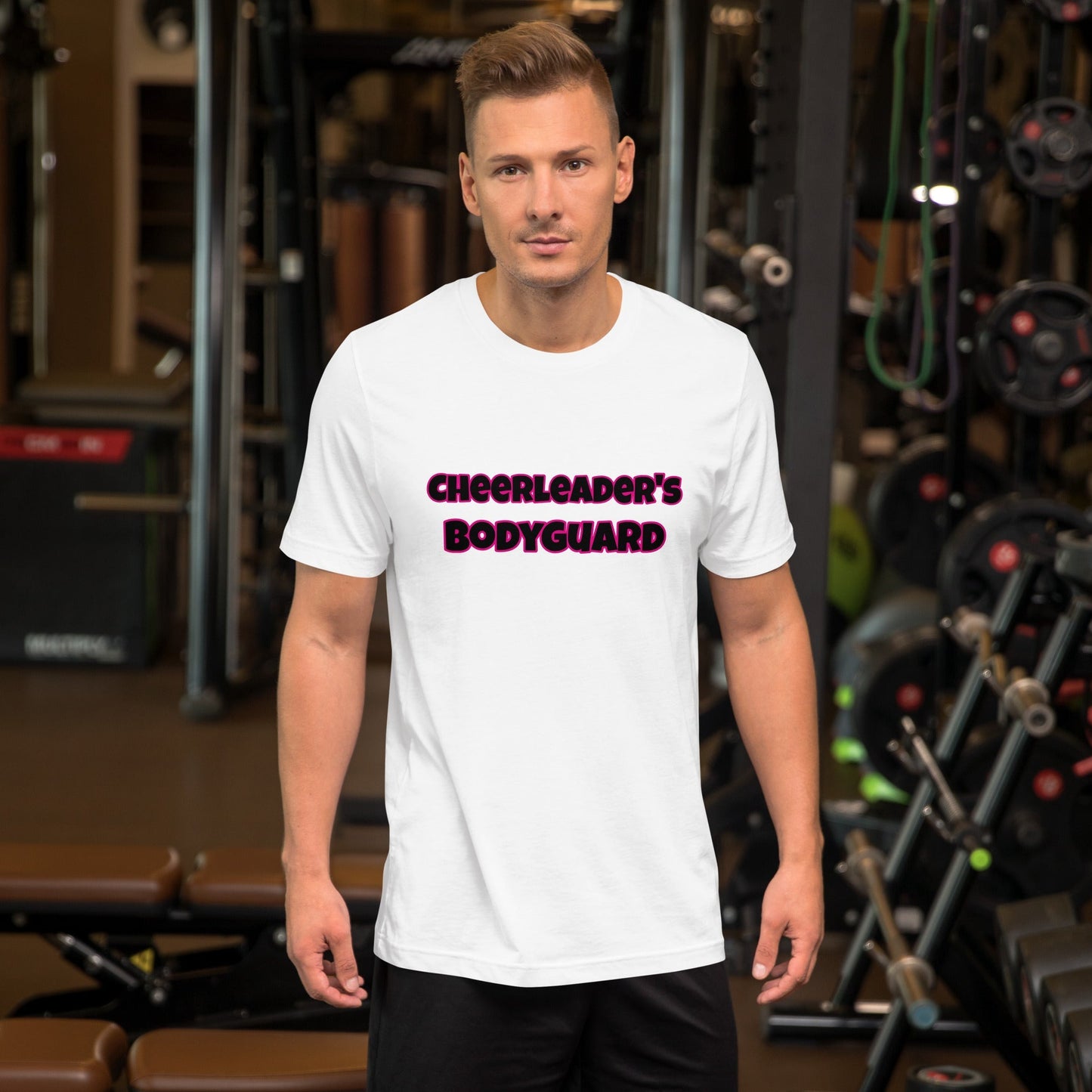 Cheerleader's Bodyguard Unisex t-shirt - Premium T-Shirt from Wanna Freestyle - Just $18! Shop now at Wanna Freestyle