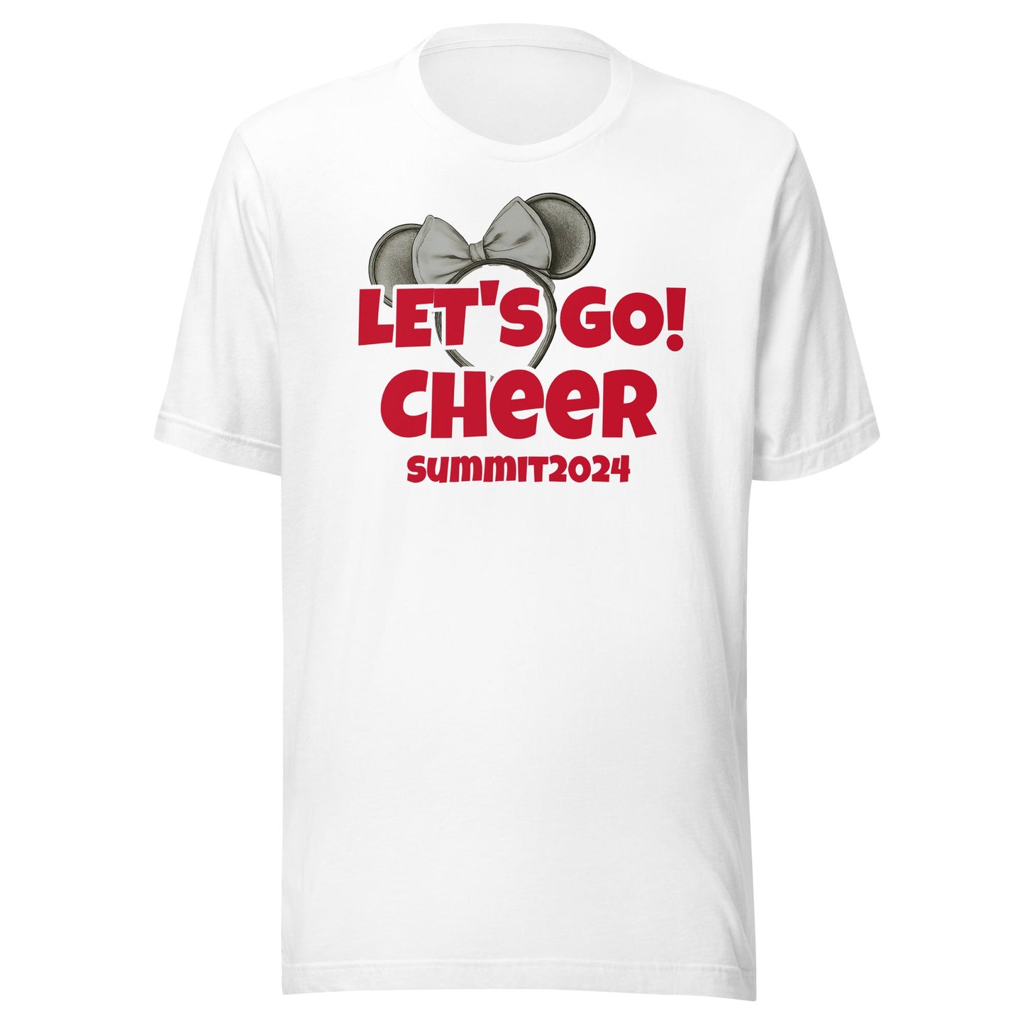 Let's Go Cheer Summit 2024 Unisex t-shirt - Premium T-Shirt from Wanna Freestyle - Just $18! Shop now at Wanna Freestyle