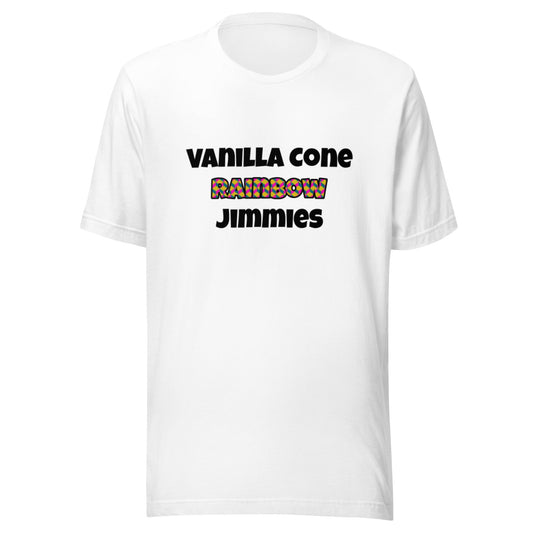 Vanilla Cone Rainbow Jimmies Unisex t-shirt - Premium T-Shirt from Wanna Freestyle Designs - Just $17.99! Shop now at Wanna Freestyle Designs