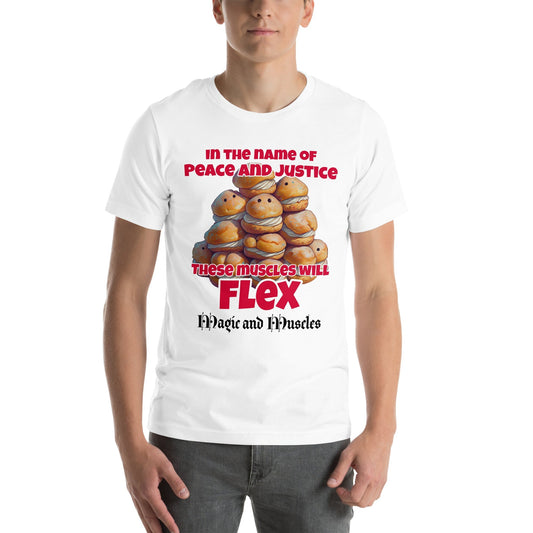 These muscles will flex 2 Short Sleeve Unisex t-shirt - Premium T-Shirt from Wanna Freestyle Designs - Just $24.99! Shop now at Wanna Freestyle Designs