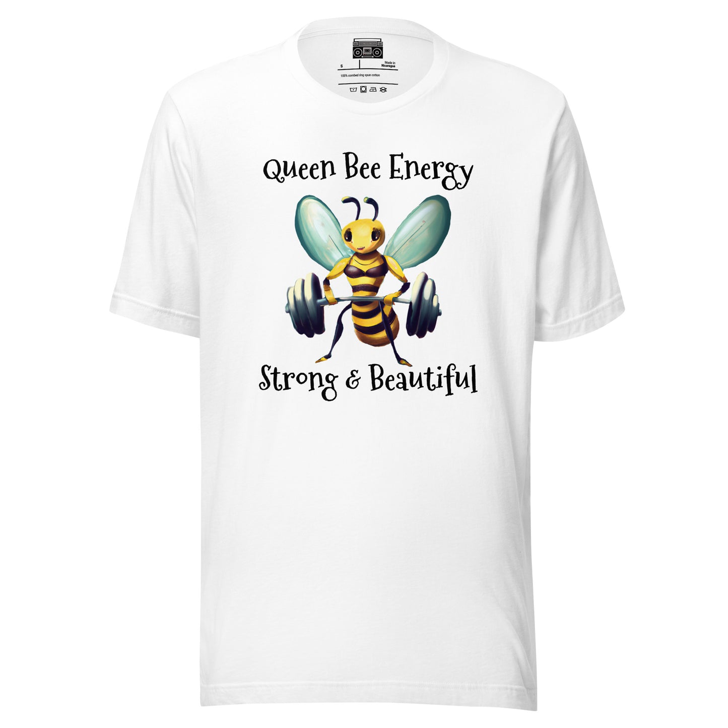 Queen Bee Energy Strong and Confident QBE: Unisex t-shirt - Premium T-Shirt from Wanna Freestyle Designs - Just $25! Shop now at Wanna Freestyle Designs