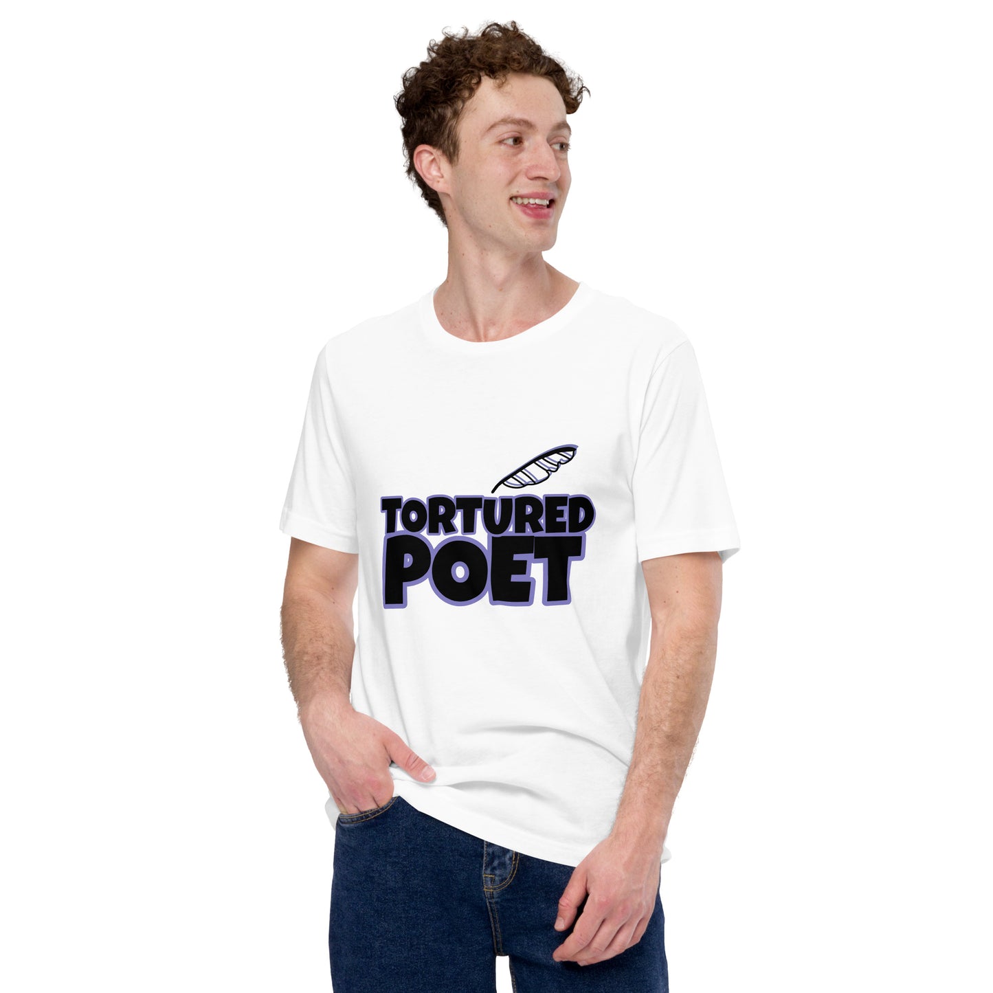 Tortured Poet Lilac Unisex t-shirt - Premium  from Wanna Freestyle Designs - Just $22.99! Shop now at Wanna Freestyle Designs