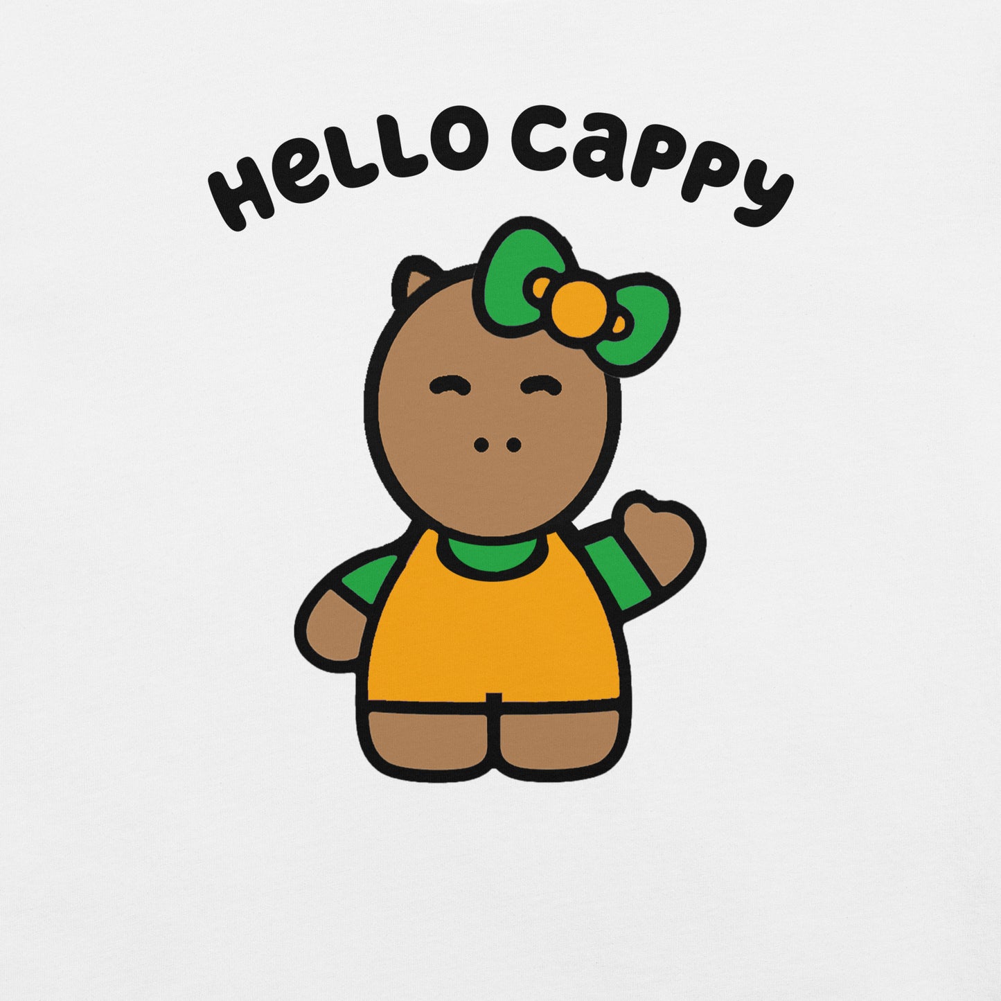 Hello Cappy original Unisex t-shirt - Premium  from Wanna Freestyle Designs - Just $23.99! Shop now at Wanna Freestyle Designs