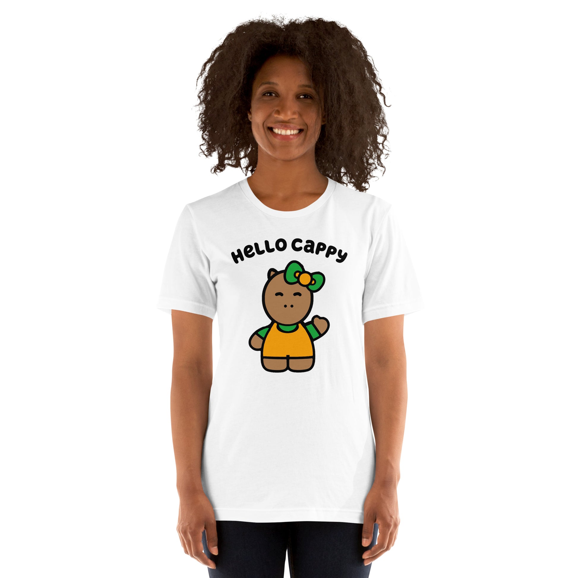 Hello Cappy original Unisex t-shirt - Premium  from Wanna Freestyle Designs - Just $23.99! Shop now at Wanna Freestyle Designs