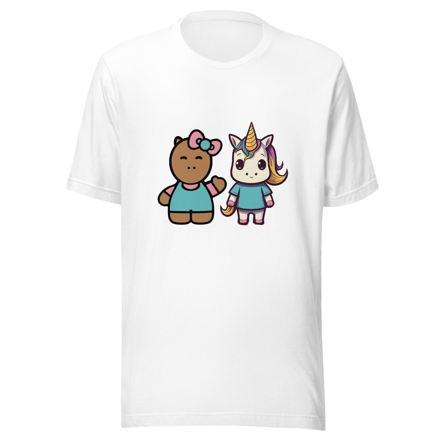 Hello Cappy and Lil Unicorn Unisex t-shirt - Premium  from Wanna Freestyle Designs - Just $23.99! Shop now at Wanna Freestyle Designs