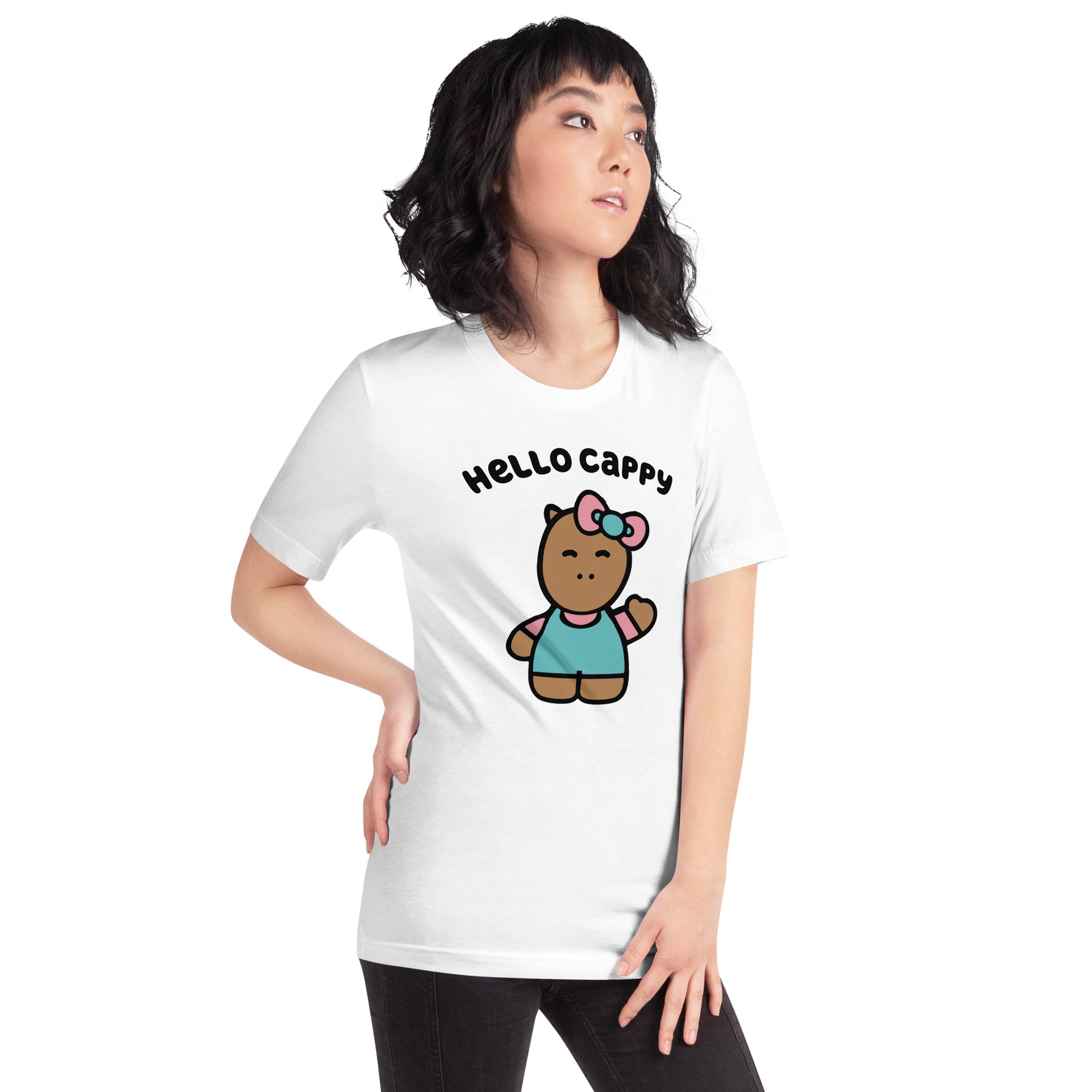 Hello Cappy 2 Unisex t-shirt - Premium  from Wanna Freestyle Designs - Just $23.99! Shop now at Wanna Freestyle Designs