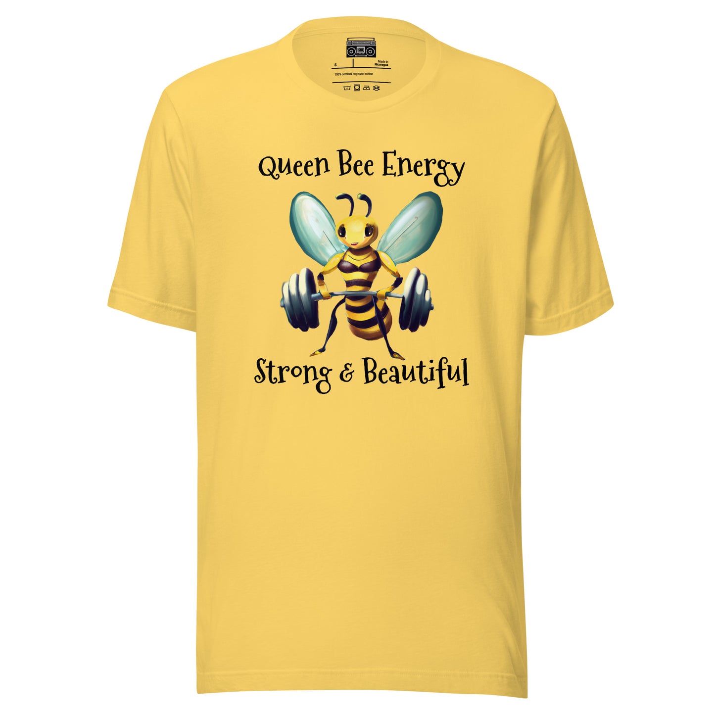 Queen Bee Energy Strong and Confident QBE: Unisex t-shirt - Premium T-Shirt from Wanna Freestyle Designs - Just $25! Shop now at Wanna Freestyle Designs