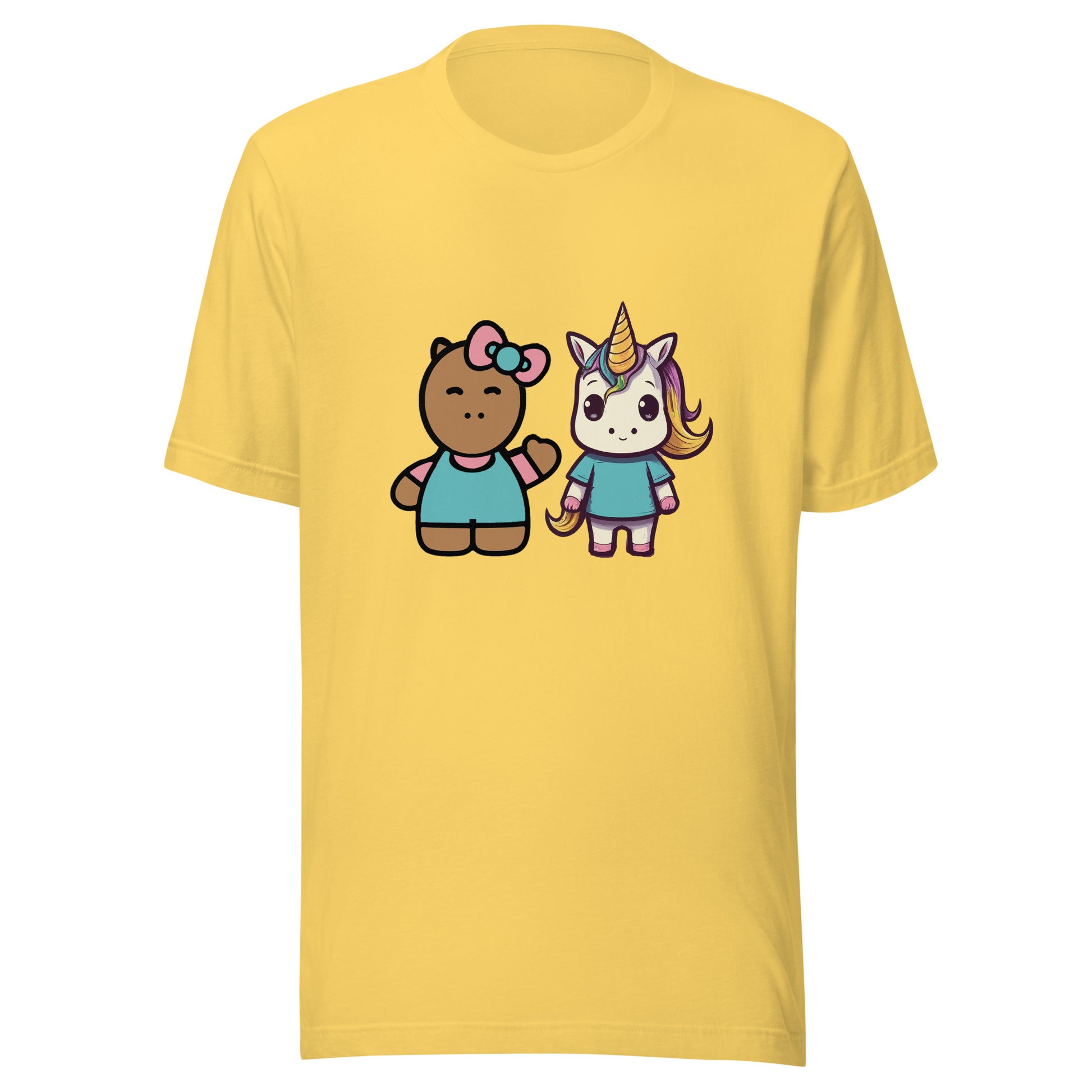 Hello Cappy and Lil Unicorn Unisex t-shirt - Premium  from Wanna Freestyle Designs - Just $23.99! Shop now at Wanna Freestyle Designs