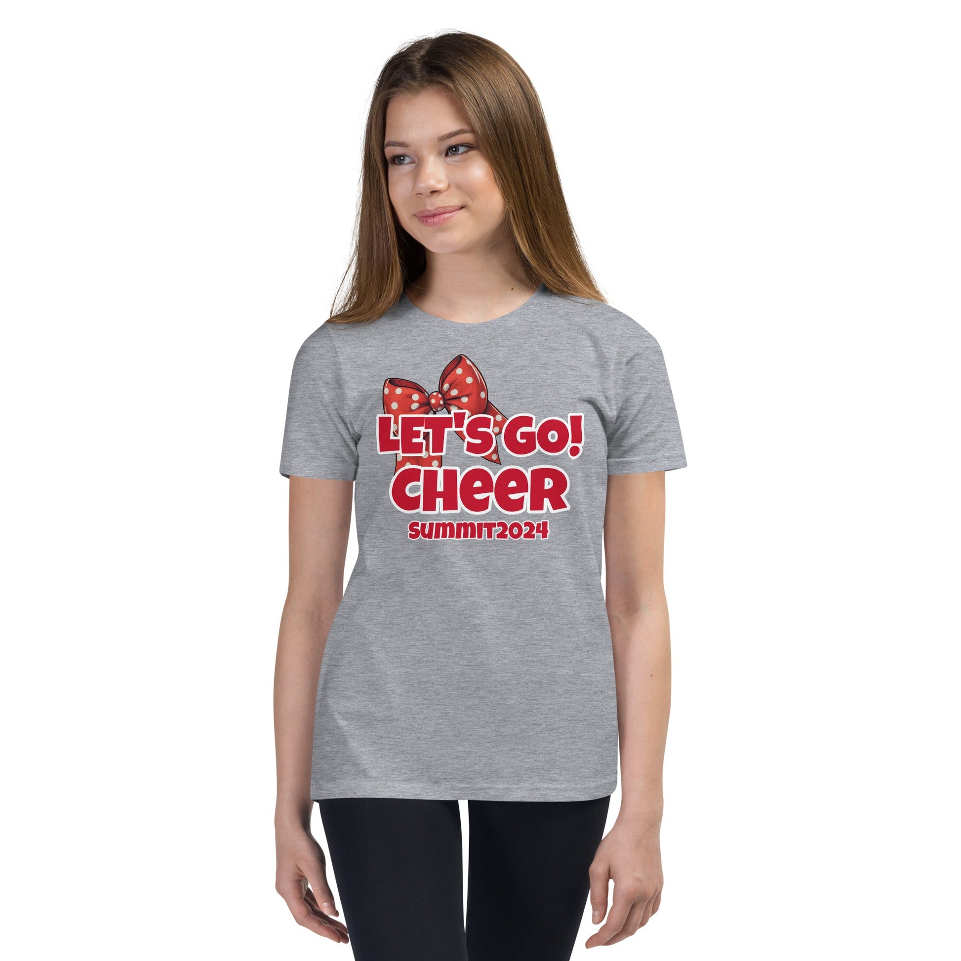 Let's Go! Cheer Summit Youth Short Sleeve T-Shirt - Premium T-Shirt from Wanna Freestyle Designs - Just $18! Shop now at Wanna Freestyle Designs