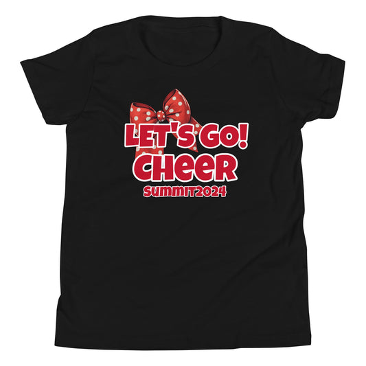 Let's Go! Cheer Summit Youth Short Sleeve T-Shirt - Premium T-Shirt from Wanna Freestyle Designs - Just $18! Shop now at Wanna Freestyle Designs