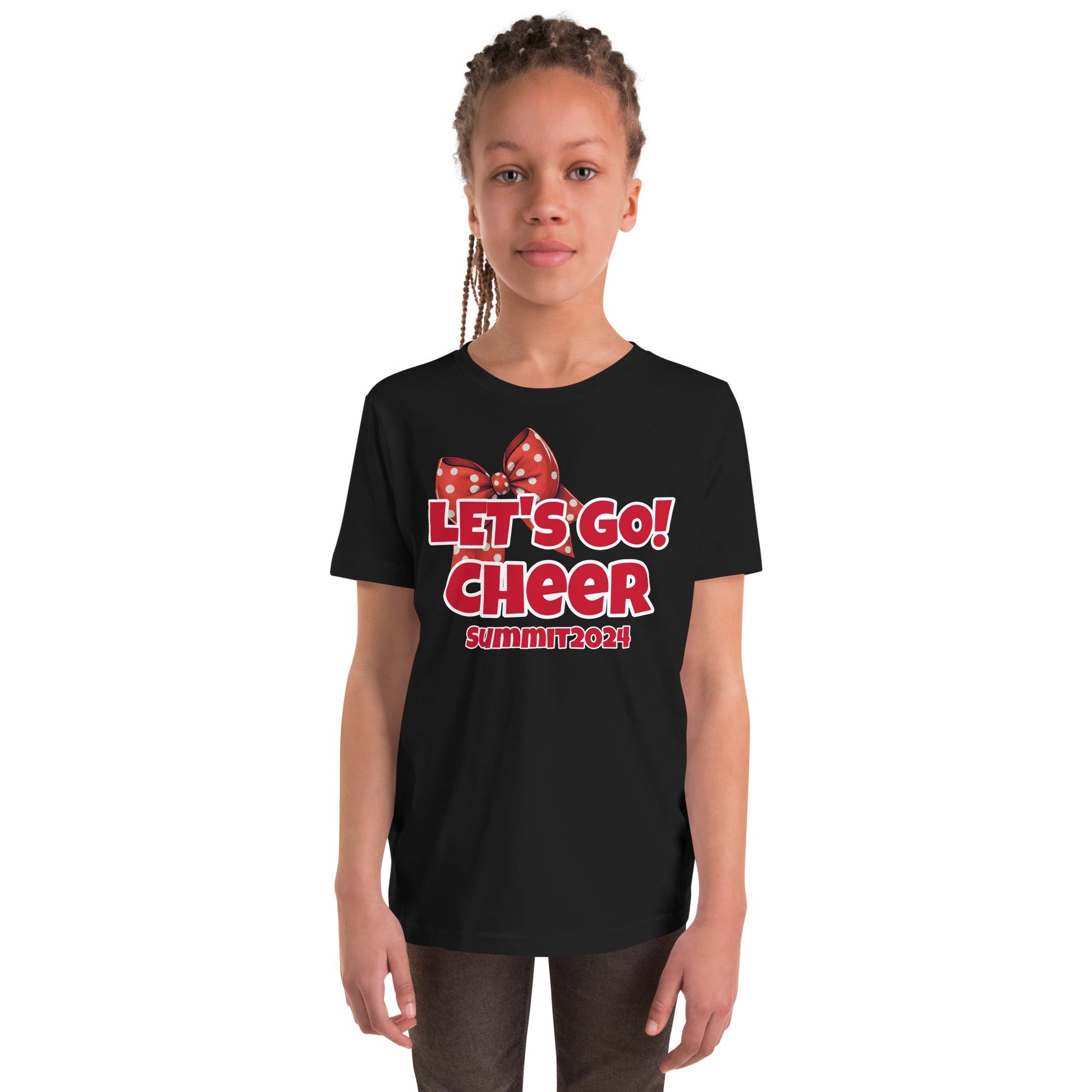 Let's Go! Cheer Summit Youth Short Sleeve T-Shirt - Premium T-Shirt from Wanna Freestyle Designs - Just $18! Shop now at Wanna Freestyle Designs