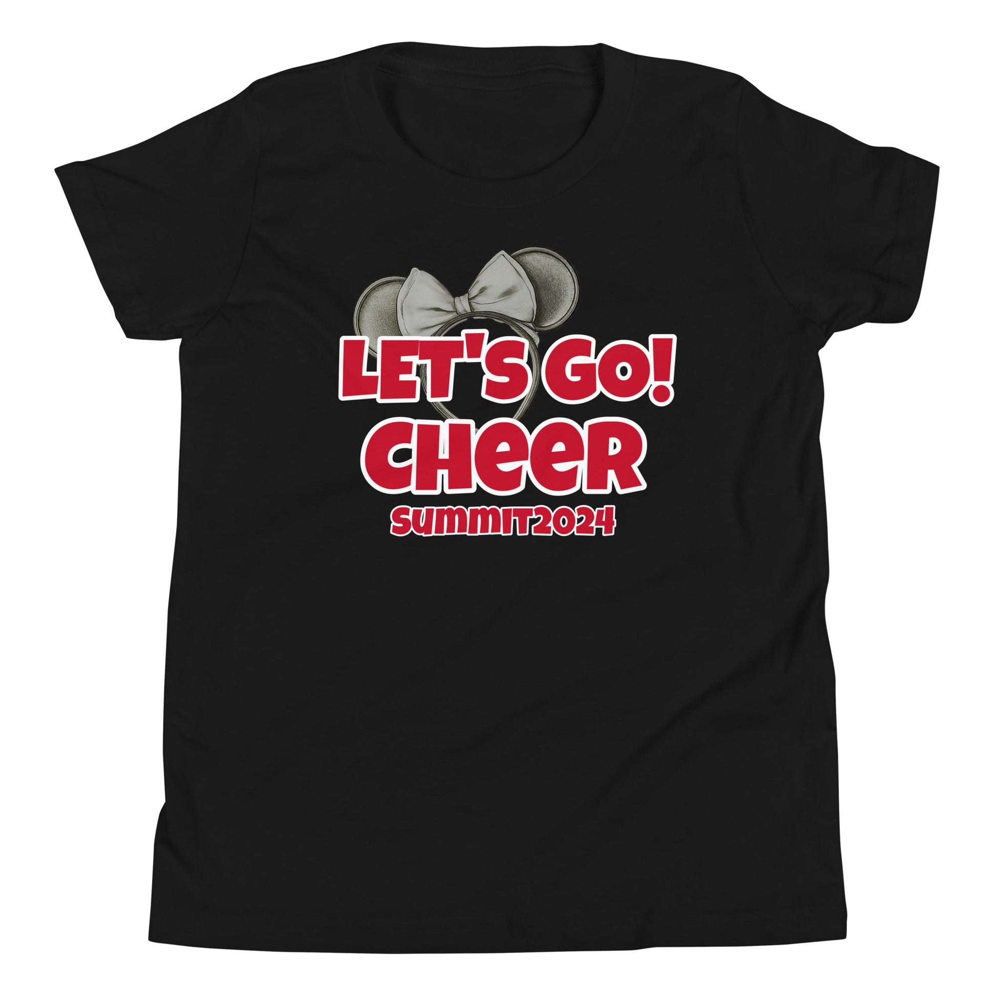 Let's Go Cheer Summit 2024 Youth Short Sleeve T-Shirt - Premium T-Shirt from Wanna Freestyle Designs - Just $18! Shop now at Wanna Freestyle Designs