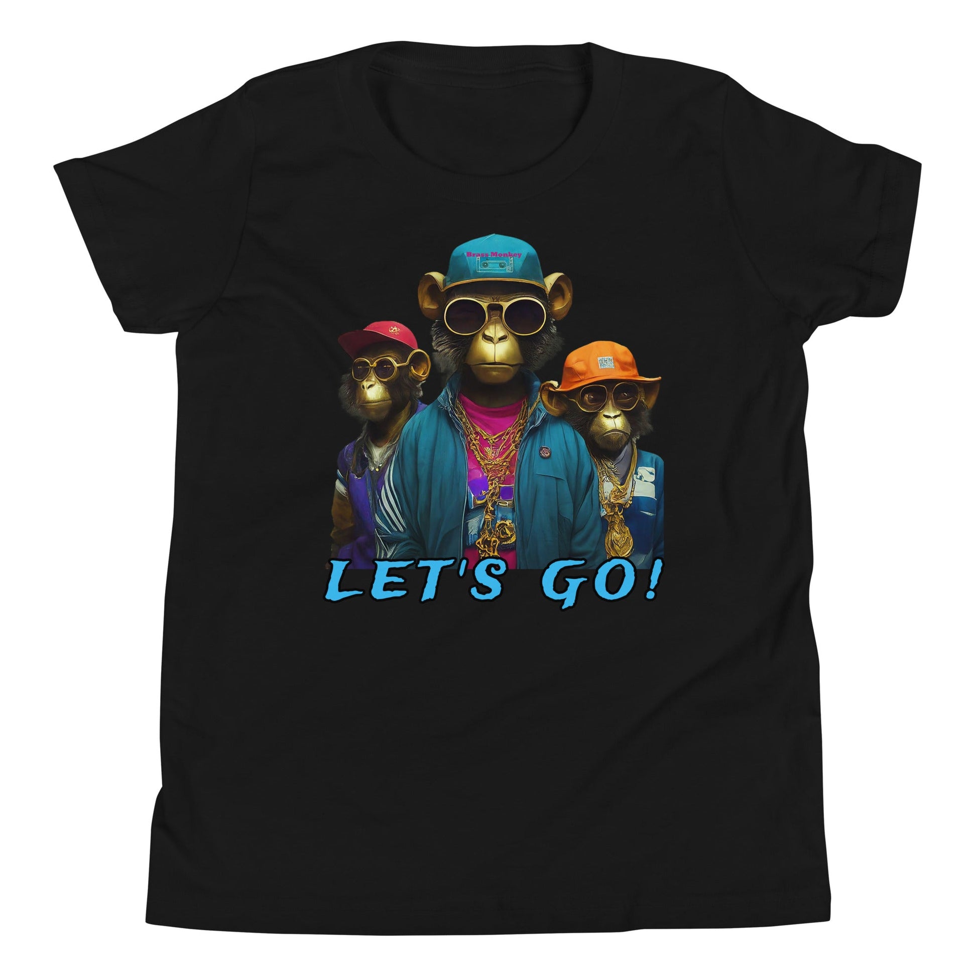 Brass Monkey Let's Go Youth Short Sleeve T-Shirt - Premium T-Shirt from Wanna Freestyle Designs - Just $18! Shop now at Wanna Freestyle Designs