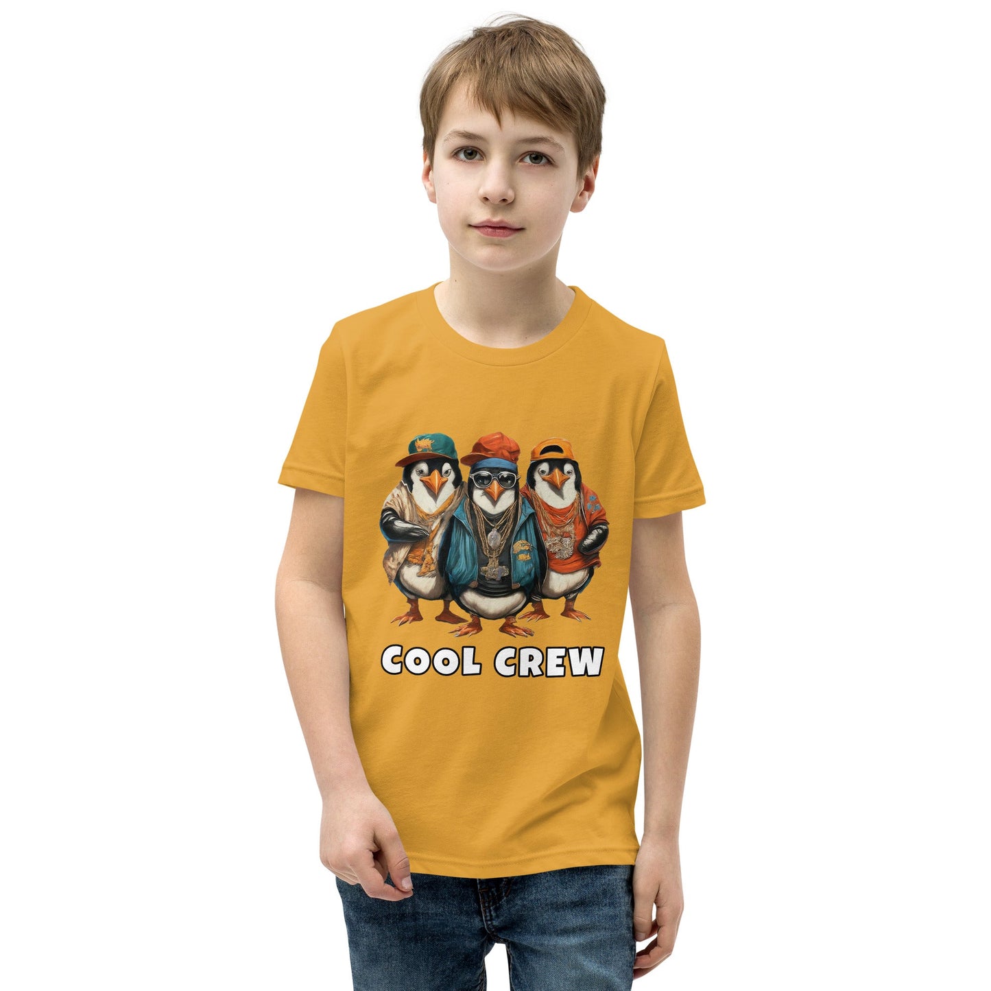 Penguin Crew 2 Youth Short Sleeve T-Shirt - Premium T-Shirt from Wanna Freestyle Designs - Just $18! Shop now at Wanna Freestyle Designs