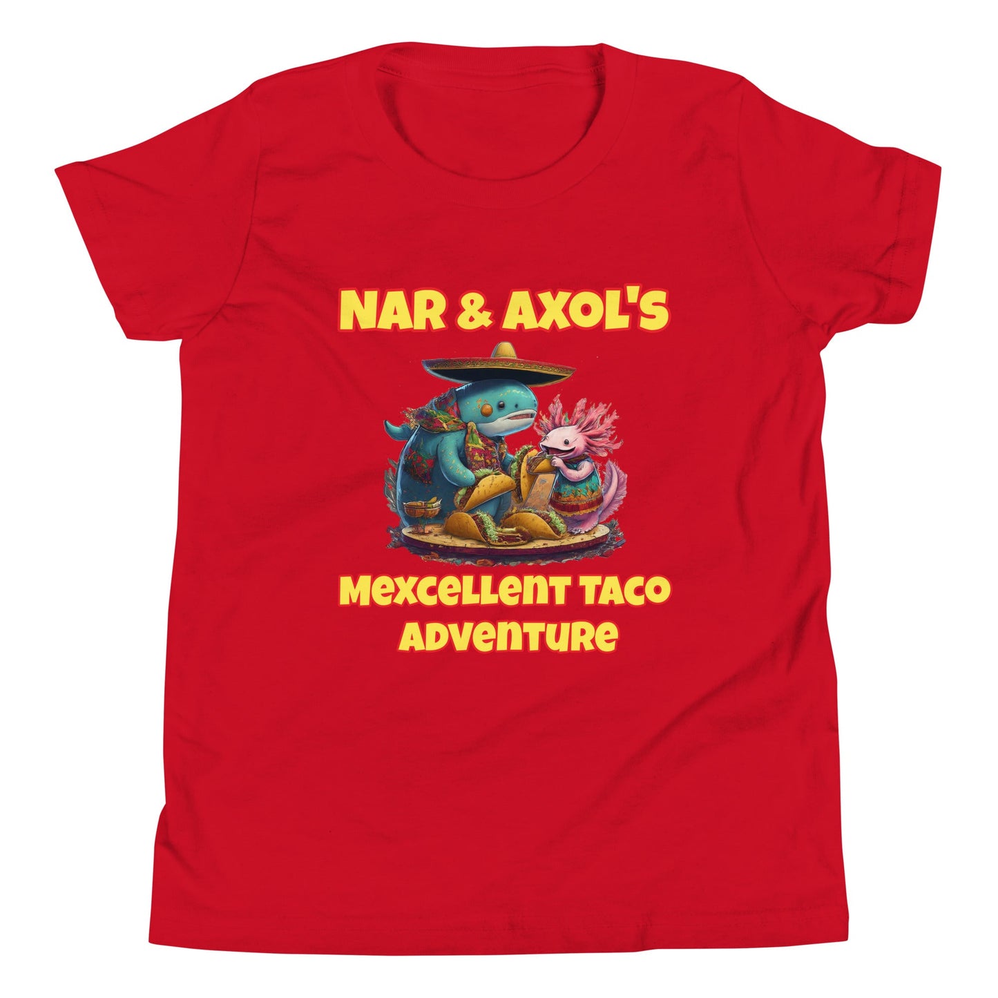 Nar & Axol's Mexcellent Adventure Youth Short Sleeve T-Shirt - Premium T-Shirt from Wanna Freestyle Designs - Just $18! Shop now at Wanna Freestyle Designs