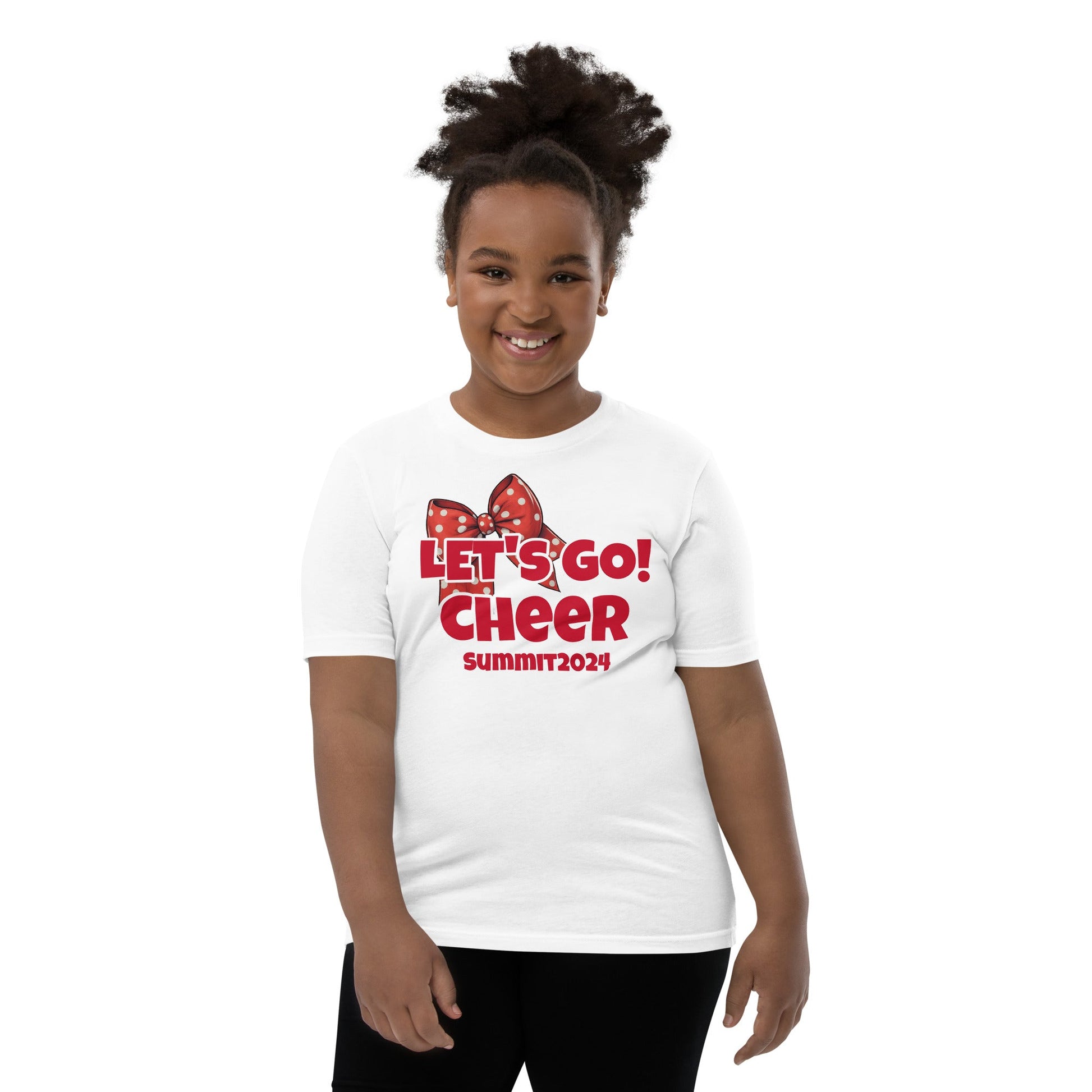 Let's Go! Cheer Summit Youth Short Sleeve T-Shirt - Premium T-Shirt from Wanna Freestyle Designs - Just $18! Shop now at Wanna Freestyle Designs