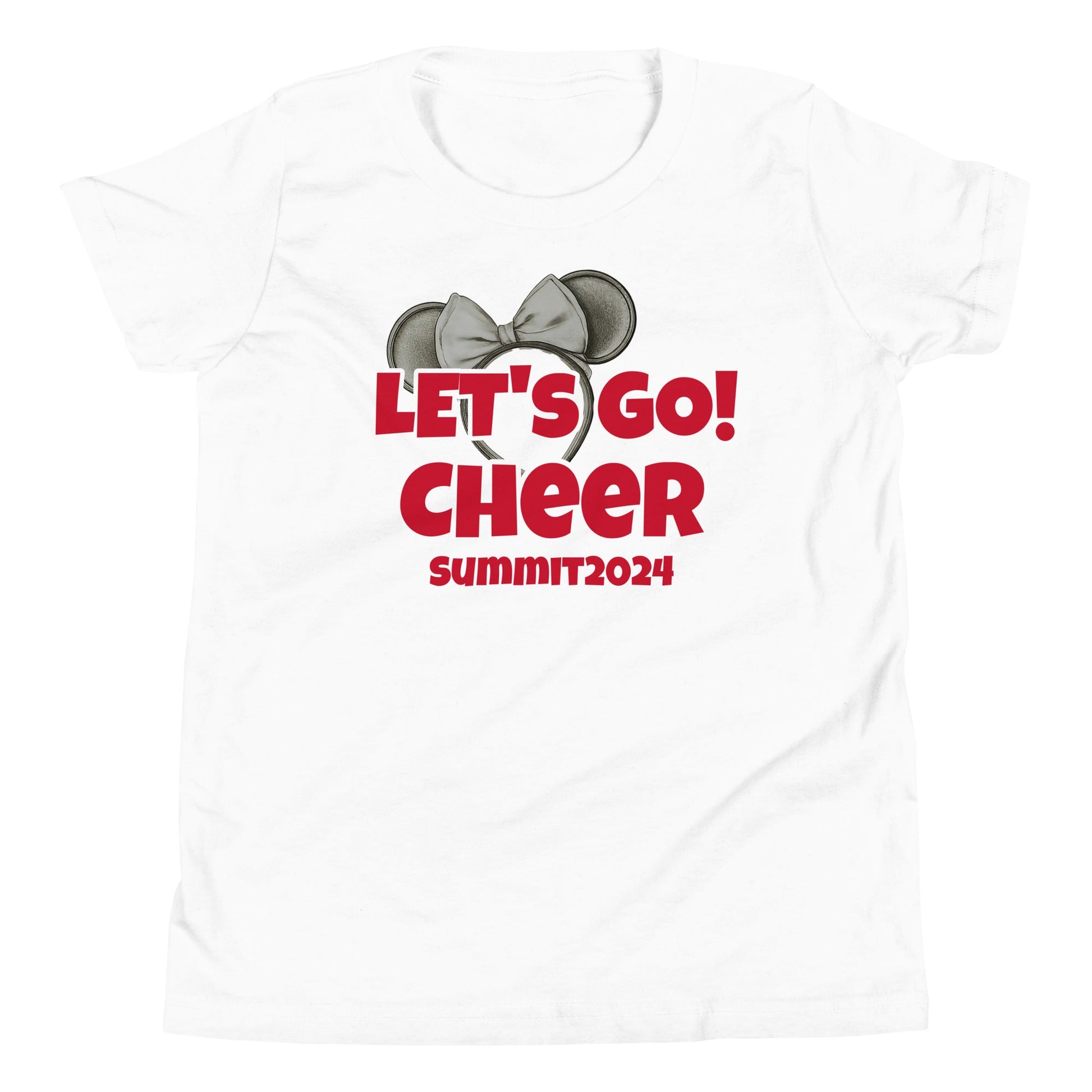 Let's Go Cheer Summit 2024 Youth Short Sleeve T-Shirt - Premium T-Shirt from Wanna Freestyle Designs - Just $18! Shop now at Wanna Freestyle Designs